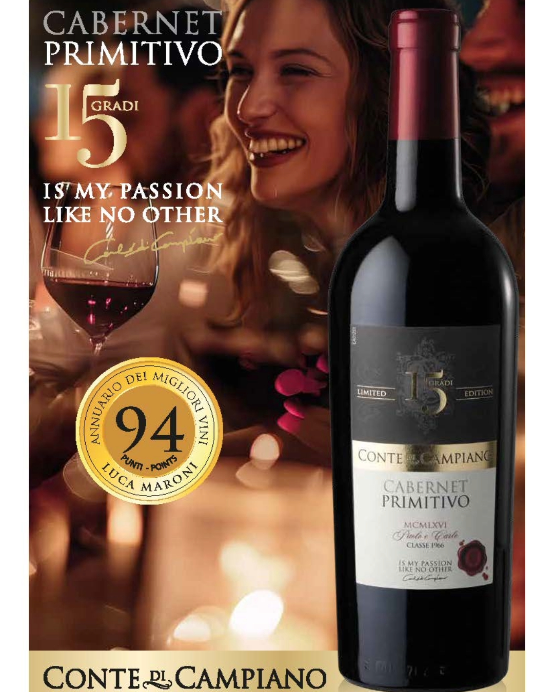 🌟 Exciting news! Our beloved red wine, Conte de Campiano from Italy, has just secured an impressive 94 Points from renowned Italian wine critic Luca Maroni! 🍷 An exceptional gem at a fantastic value! Don't miss out on this must-try experience!
#WineLovers #ConteDeCampiano #ItalianWine