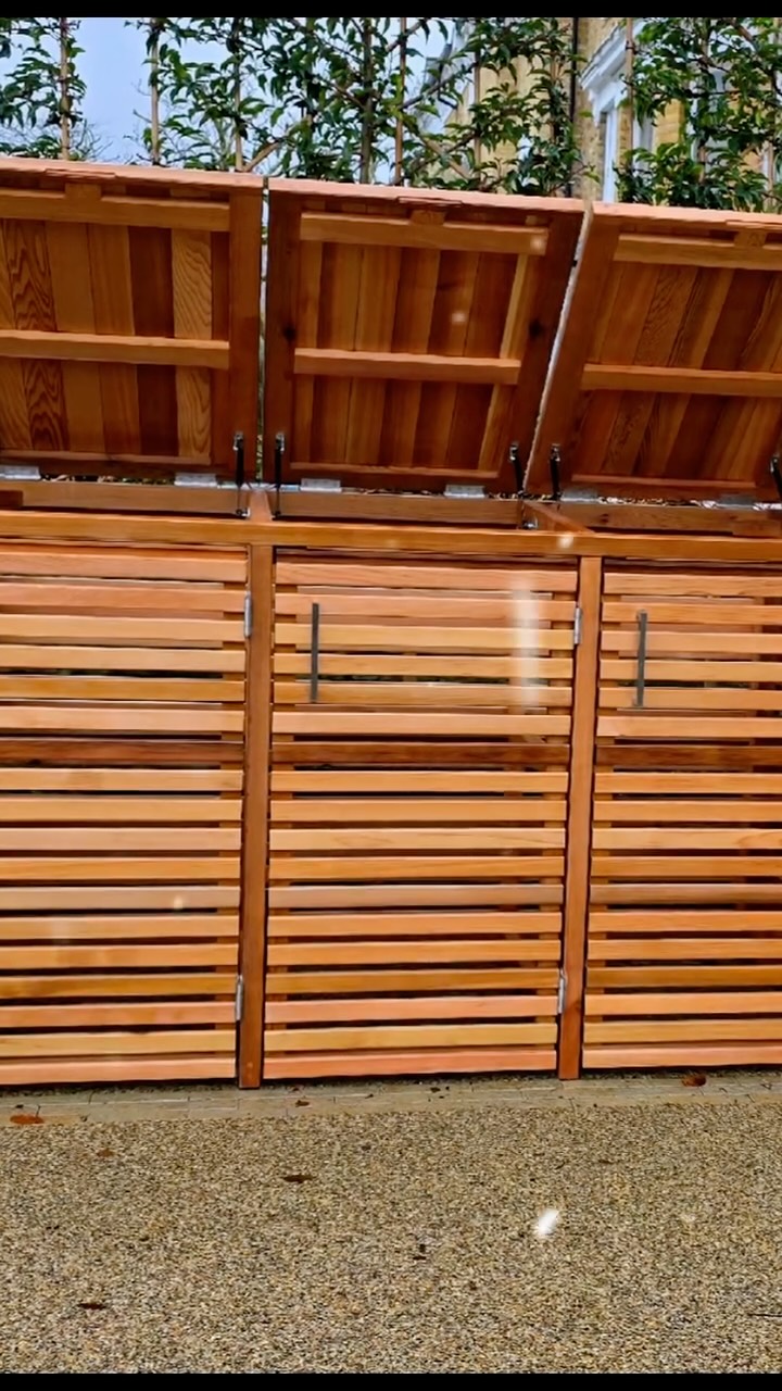 Cedar slatted bin store 🌿
A clean, modern solution to hide wheelie bins while enhancing your garden.
✔️ Naturally durable cedar
✔️ Contemporary slatted design
✔️ Built to last in all weather
✔️ Made to measure
Upgrade your outdoor space with practical design that looks the part.
📩 DM us for a quote
#cedar #binstore #wheeliebinstore #gardendesign #moderngarden gardenstorage outdoorjoinery bespokegarden ukgardens exteriordesign