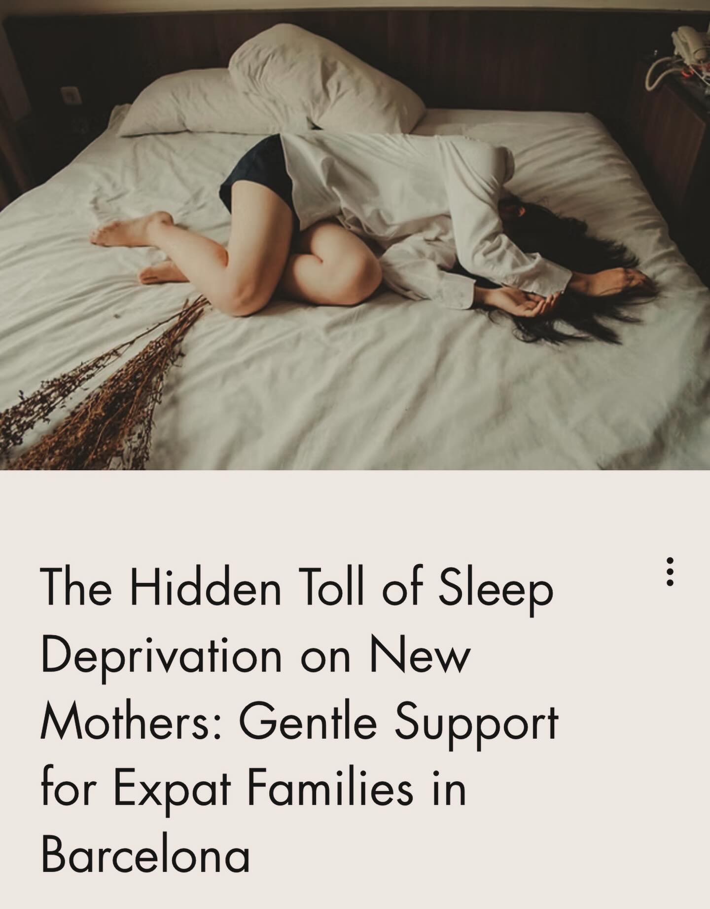 🌙 The Hidden Toll of Sleep Deprivation on New Mothers 🌙
The first years of parenthood is magical… but it can also be exhausting. Night after night of waking, feeding, and soothing can leave even the strongest parents feeling depleted.
Sleep deprivation isn’t just tiredness, it affects mood, decision-making, and overall wellbeing. And for expat families in Barcelona, parenting without the usual support can feel even harder.
In my latest blog, I share gentle strategies to survive the first year without losing yourself:
✨ Prioritise one solid stretch of sleep
✨ Co-sleep safely if it works for your family
✨ Transition gradually when your baby is ready
✨ Remember: this phase is temporary
You are not alone, and it’s okay to ask for help. Together, we can make these early months more manageable, restorative, and joyful.
💛 Read the full blog and discover practical tips, link in bio
💛 Book a free consultation to explore personalised support, link in bio
#NewMothersSleep #BabySleepSupportBarcelona #GentleSleepCoach #PostpartumSupportBarcelona #LactationConsultantBarcelona ExpatParentsBarcelona NewbornCareBarcelona MaternalWellbeing ParentSupportSpain CoSleepingGuidance