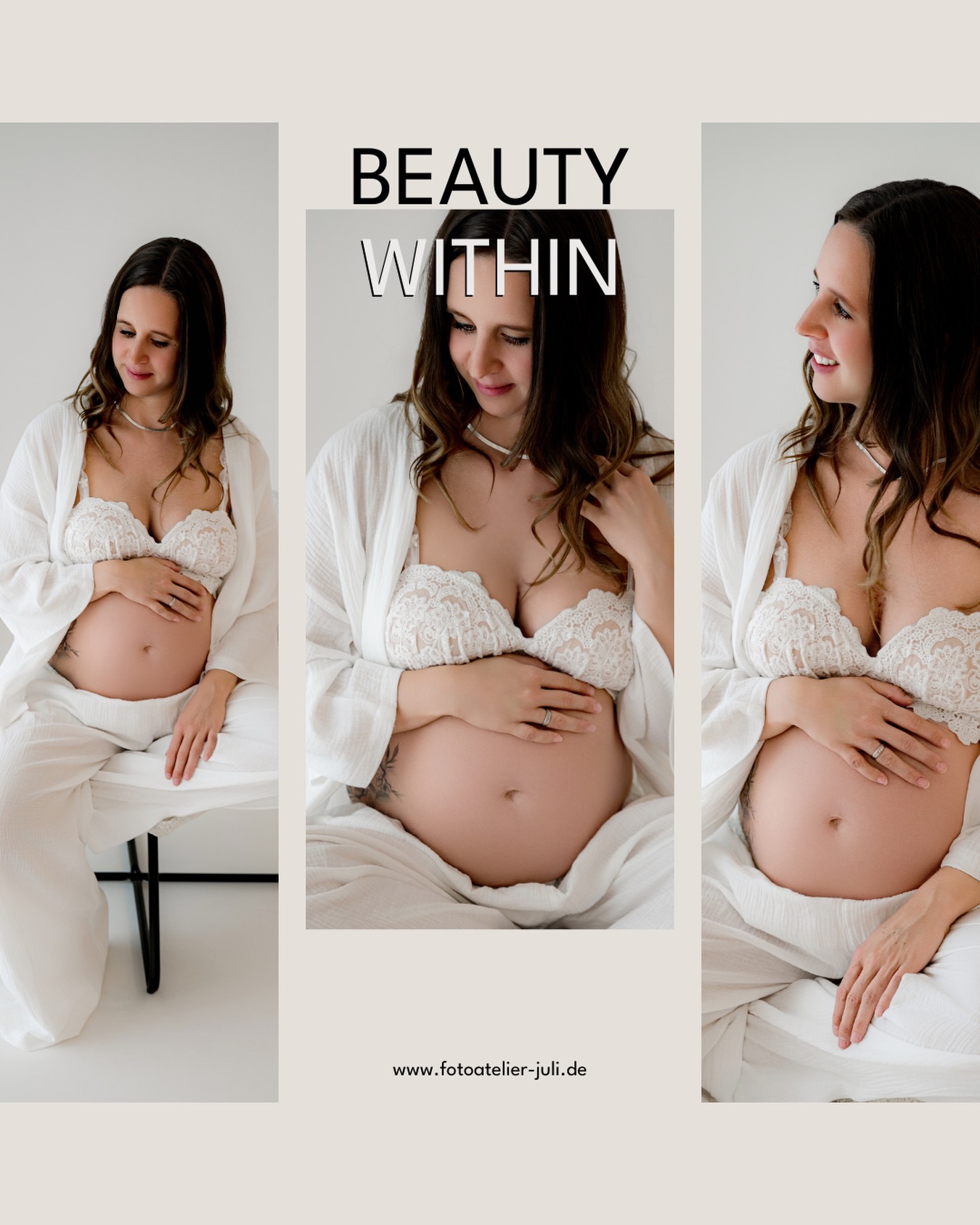 Dieses zarte Flattern. Wie Schmetterlinge. Wie ein kleines “Hallo Mama, ich bin hier.”
Plötzlich wird aus dem Wunder auf dem Ultraschallbild etwas so viel Realeres. Dein Baby ist nicht nur eine Vorstellung mehr - es ist da, lebendig, und lässt dich wissen: Wir sind ein Team.
Jedes Stupsen, jedes Kullern, jeder kleine Tritt ist eine Nachricht. “Ich wachse. Ich bin stark. Ich kann es kaum erwarten, dich kennenzulernen.”
Und du? Du legst deine Hand auf den Bauch und antwortest - ohne Worte, aber mit so viel Liebe.
Das ist Magie. Pure, echte Magie.
Diese ersten Bewegungen sind der Beginn eurer ganz eigenen Sprache. Einer Verbindung, die nur ihr beide teilt. Und sie wird ein Leben lang halten. ✨💛