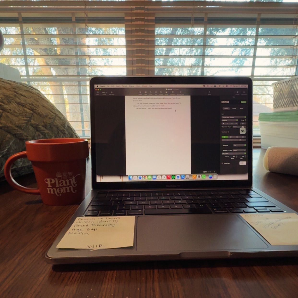Up bright and early to put in the work on Sebastian and Vanessa 🖤👩🏻💻