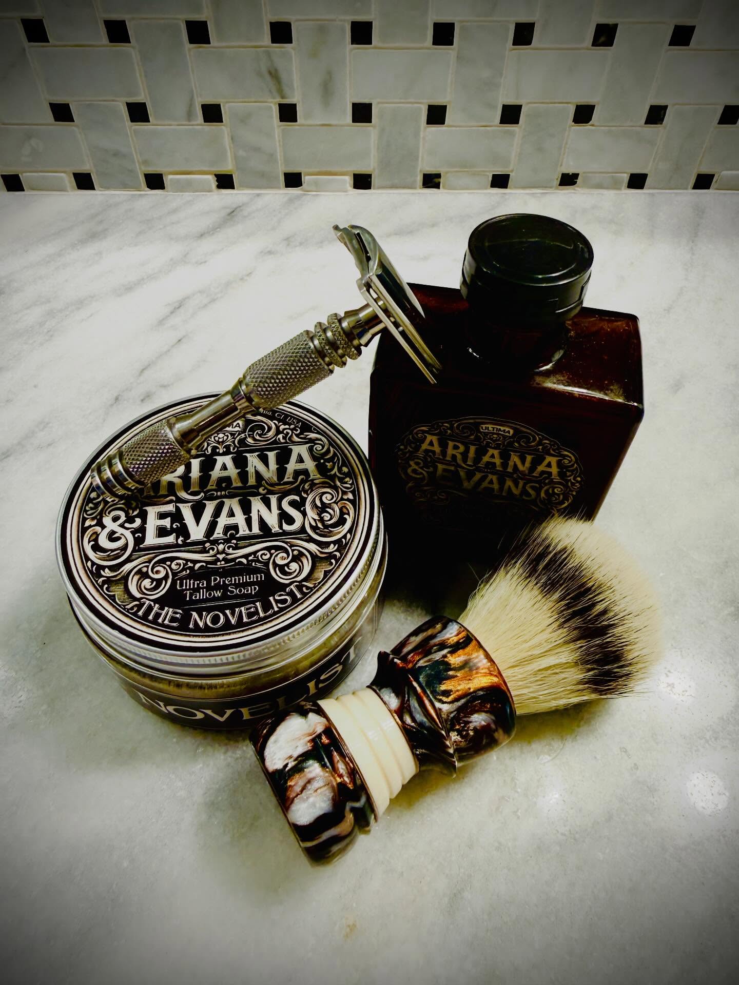 Thank you @carbonshavingco @runeman.design @ariana.evans.thebrand #sotd #shaveoftheday #wetshaving