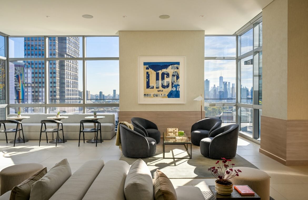 Another day, another corner of The Journal—with views straight to One World Trade Center 🏙️