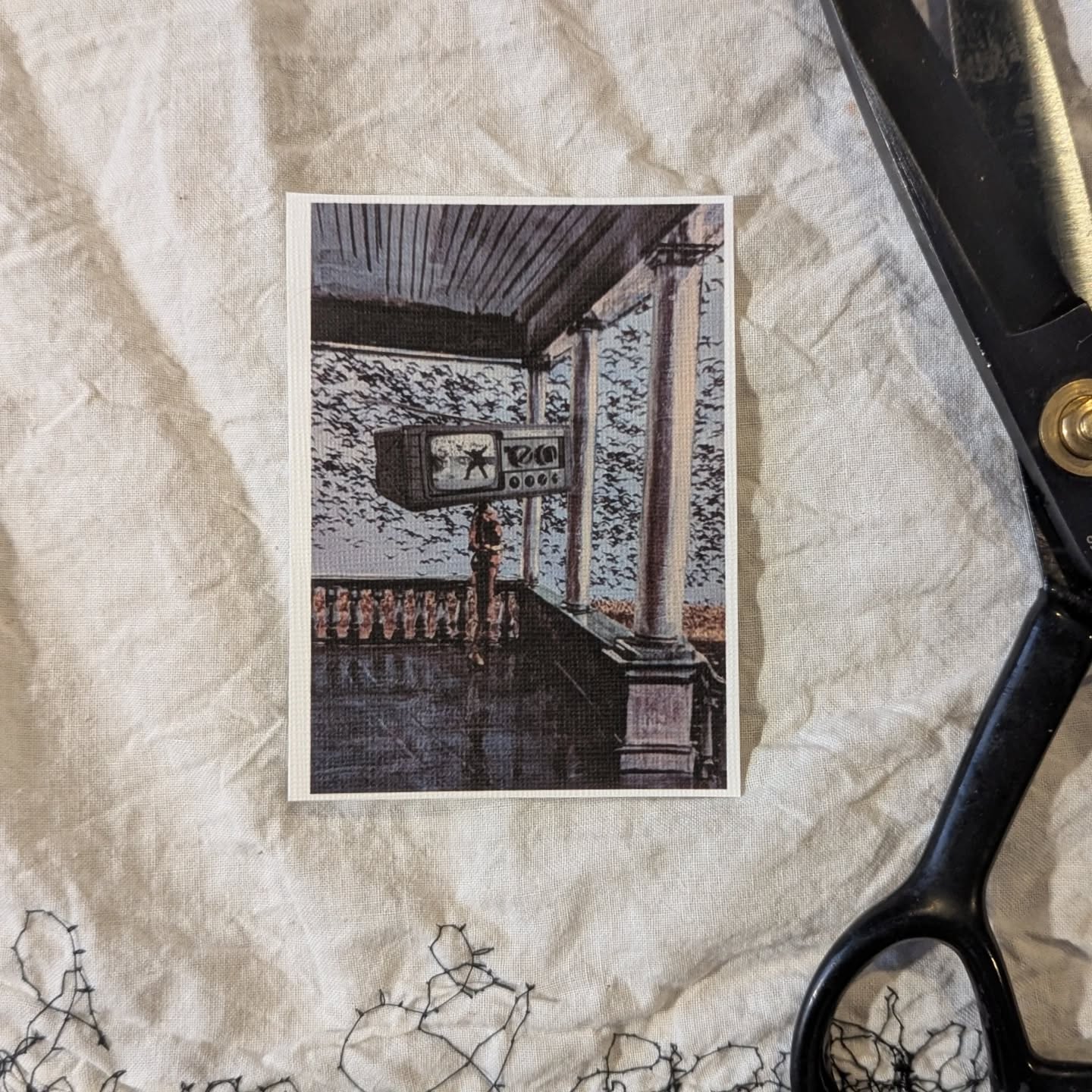 Artist Trading Card of my original collages.
#atc #collage #altart