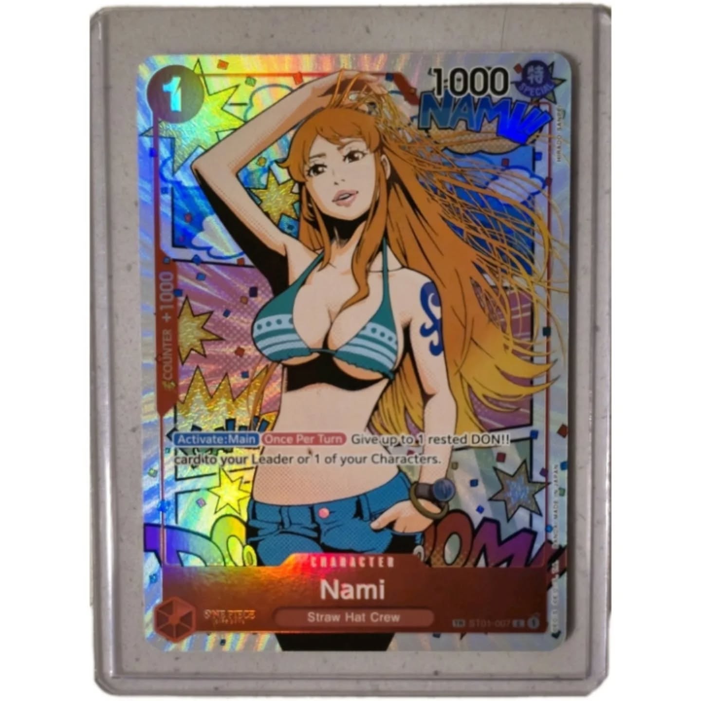Go check out our ebay we have some one piece cards for sale including this incredible Nami cardhttps://ebay.us/m/AZySxD