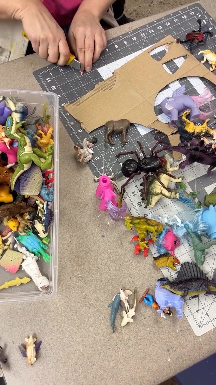 An all time studio fave- TOY HACKING!
We love to let our imaginations run wild, experiment with materials and have fun! 🦖✨