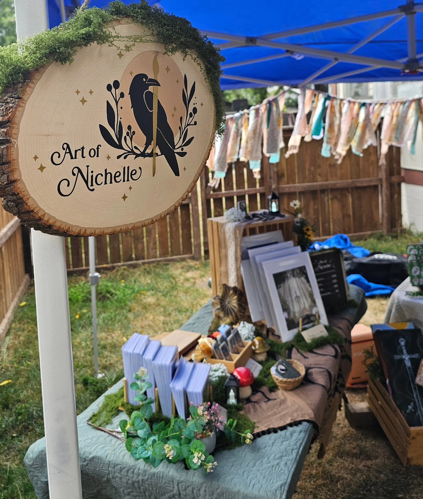 Did a booth test today for the Fantasy in the Forest! So excited to see everything put together and had the best time setting it up with @skys_creativestudio 💖 I am elated with our booth! Come visit us August 30th and 31st!