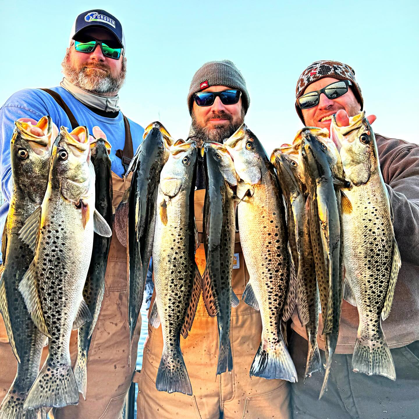 The Freeman crew held up a great catch for a windy day! The guys caught a little bit of everything in between the jokes and stories. Enjoyed it guys! If anyone is looking a day on the water in the next few weeks I have a couple days open. #inshore #inshorefishing #speckledtrout