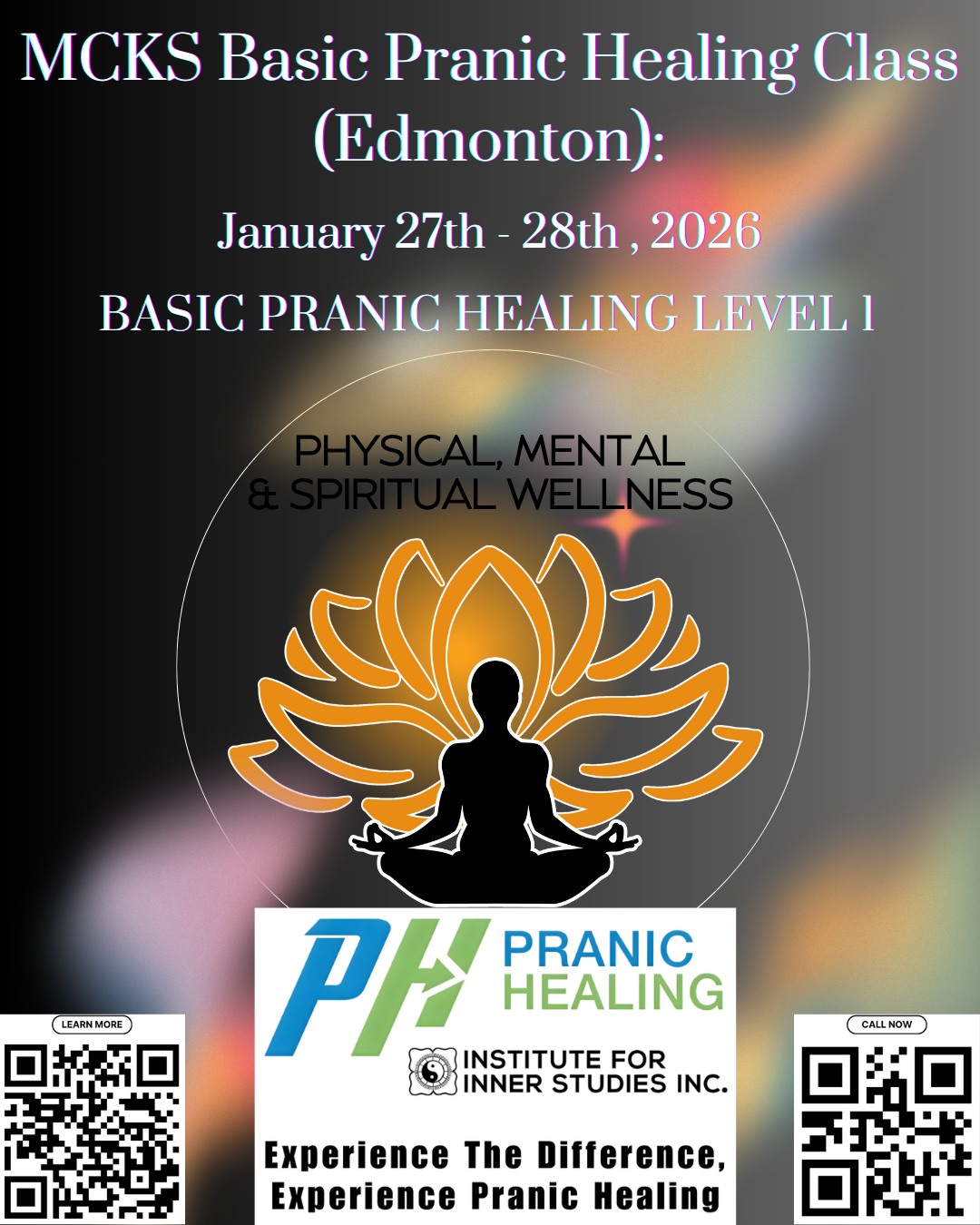 MCKS Basic Pranic Healing Class (Edmonton):
Course Dates: 27th and 28th January 2026 (9am to 6pm)
Venue: 172 Hemingway road NW, Edmonton, T6M 2Y8
Instructor: Sudheer Harikant
Contact: Sudheerharikant@gmail.com, 780-709-7503
Course fees: NEW: CAD 441.00 (including GST), REVIEW: $183.75 (including GST), contact instructor for available payment plan options
Details: Basic Pranic Healing Level 1 explains the structure of the energy body and chakra system. You will learn the basics of working with your energy aura, including learning to "scan" or feel the energy and much more.
#PranicHealing is a simple & comprehensive system of natural healing techniques that accelerate the body’s natural healing process.
• #SpiritualHealing
• #RadiateHealing
• #ManifestProsperity
• #MeditationHealing
🌐www.pranichealingalberta.org
📱#YEG: Sudheer 780-709-7503
📱#YYC: Allison 403-891-3035
#EnergyHealing #ChakraHealing #InnerPeace #HolisticWellness#EnergyClearing #HealingFromWithin