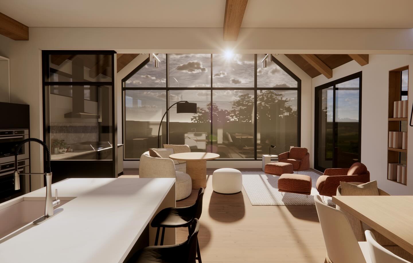 RENDU 3D | 🤎
Nouvelle conception dévoilée pour un projet d’agrandissement résidentiel prometteur, misant sur une architecture forte et une relation privilégiée avec la nature. ☀️