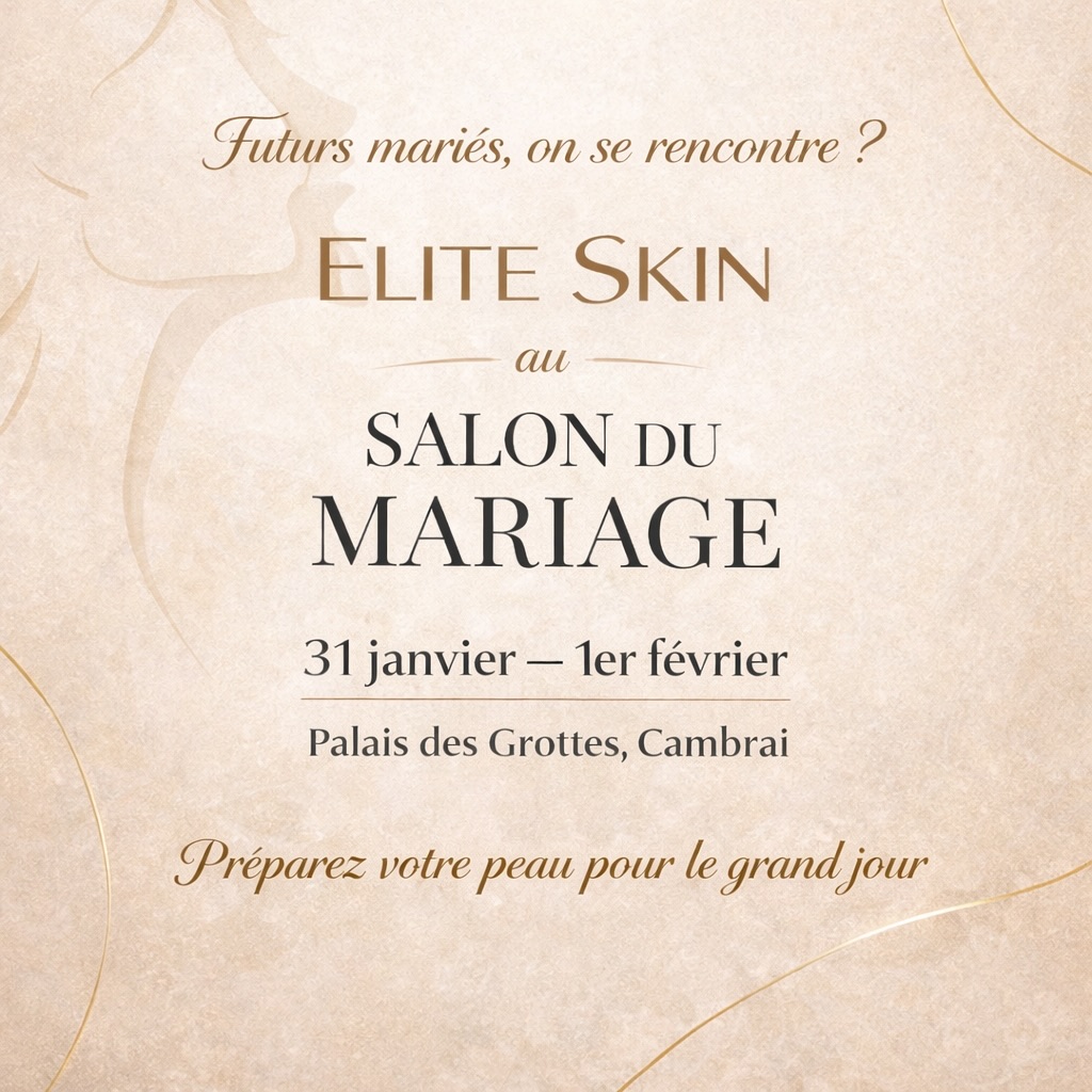✨ Futures mariées, votre peau mérite l’excellence.
Elite Skin sera présent au Salon du Mariage 💍au Palais des Grottes de Cambrai,
les 31 janvier et 1er février💎
Venez découvrir nos technologies esthétiques haut de gamme pour préparer votre peau avant le grand jour :
épilation définitive, Hydractive , lifting sans chirurgie, cryolipolyse , protocoles sur-mesure ✨
📍 Stand Elite Skin
🎁 Surprises et offres exclusives #cambrai#salondumariage#mariage2026#futurmarieepeauparfaite @flashpubevenements @cheriefmnordpicardie