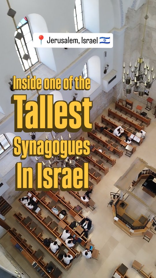 Today we are inside one of the tallest Synagogues in Israel, it's located in the Old city of Jerusalem. Can you guess where we are? Comment below!
Contact me for a private tour in Jerusalem on your next trip to Israel!
#israel #jerusalem #synagogue #tourguide #fblifestyle