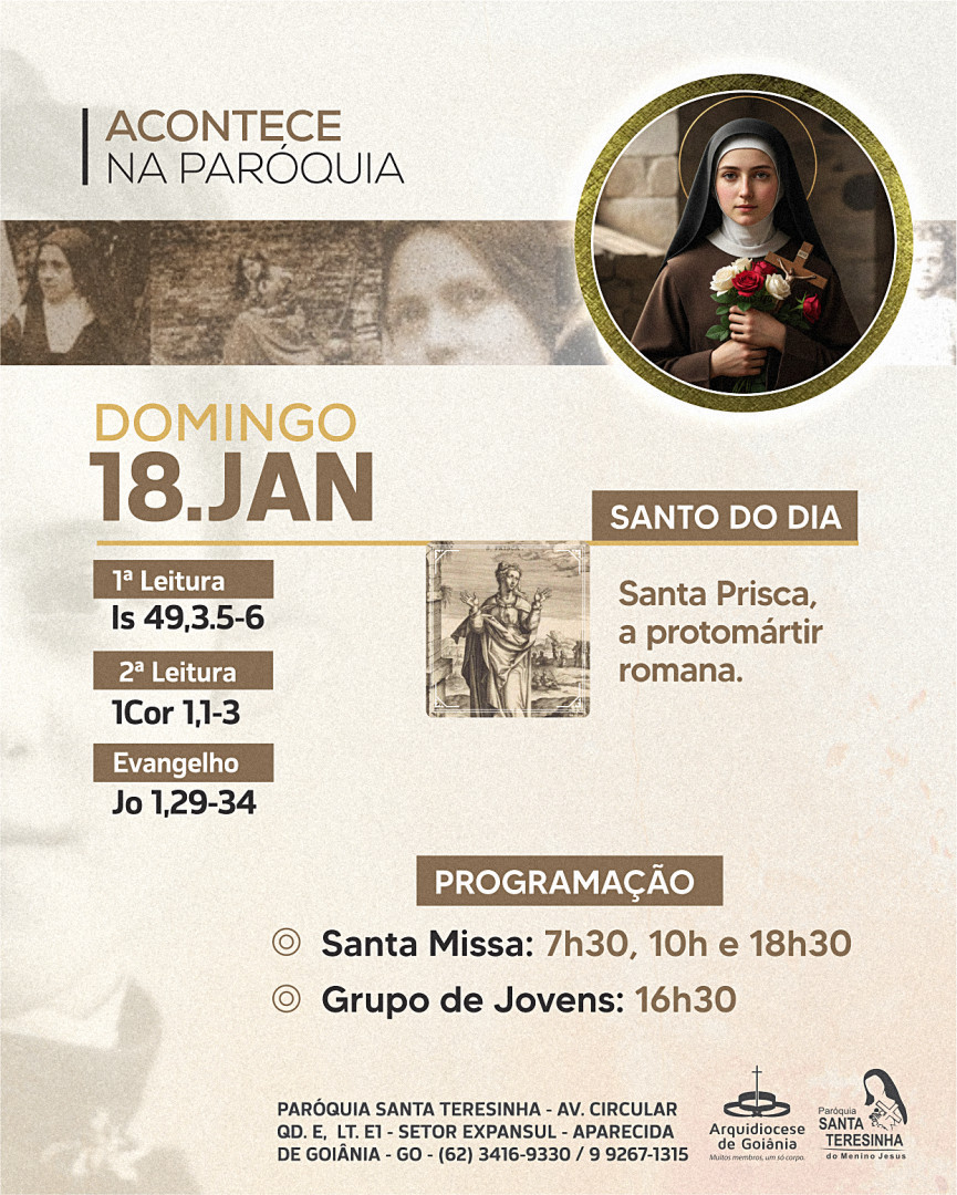 programação dia- 18/01