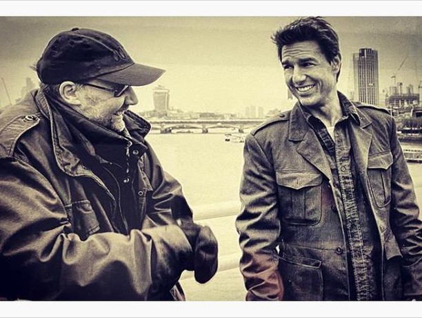 Terry Bamber Week - The amazing Terry Bamber pictured with legend Tom Cruise, on the set of 'Edge of Tomorrow'. #mercurypictures #terrybamber #terrybamberweek #bafta #tomcruise #edgeoftomorrow #missionimpossible #waterloobridge #london #filmmakinguk #bigbudgetfilms
