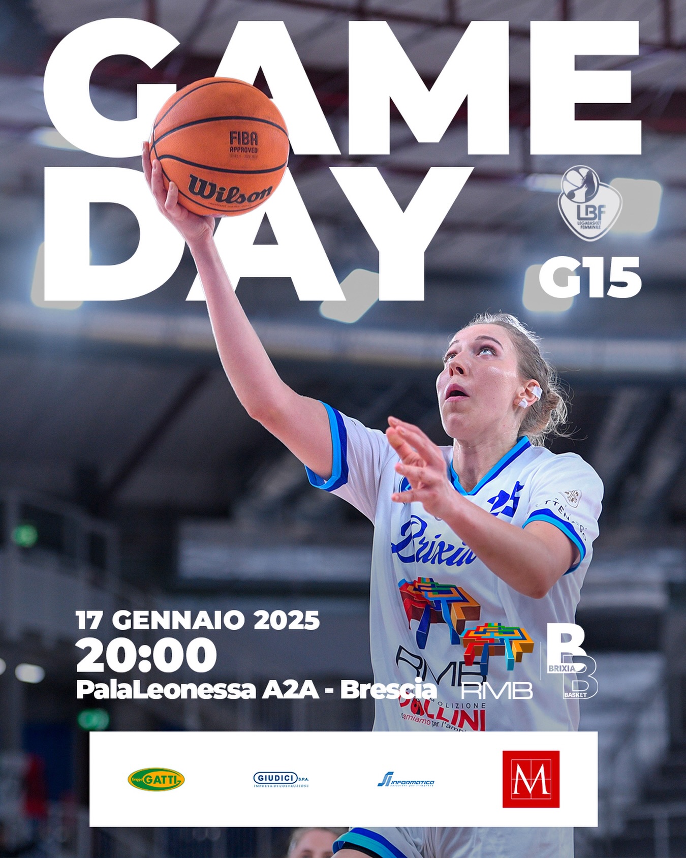 𝗚𝗔𝗠𝗘 𝗗𝗔𝗬
ore 20:00, PalaLeonessa A2A - Brescia
vs @familabasketschio
#wearebrixia