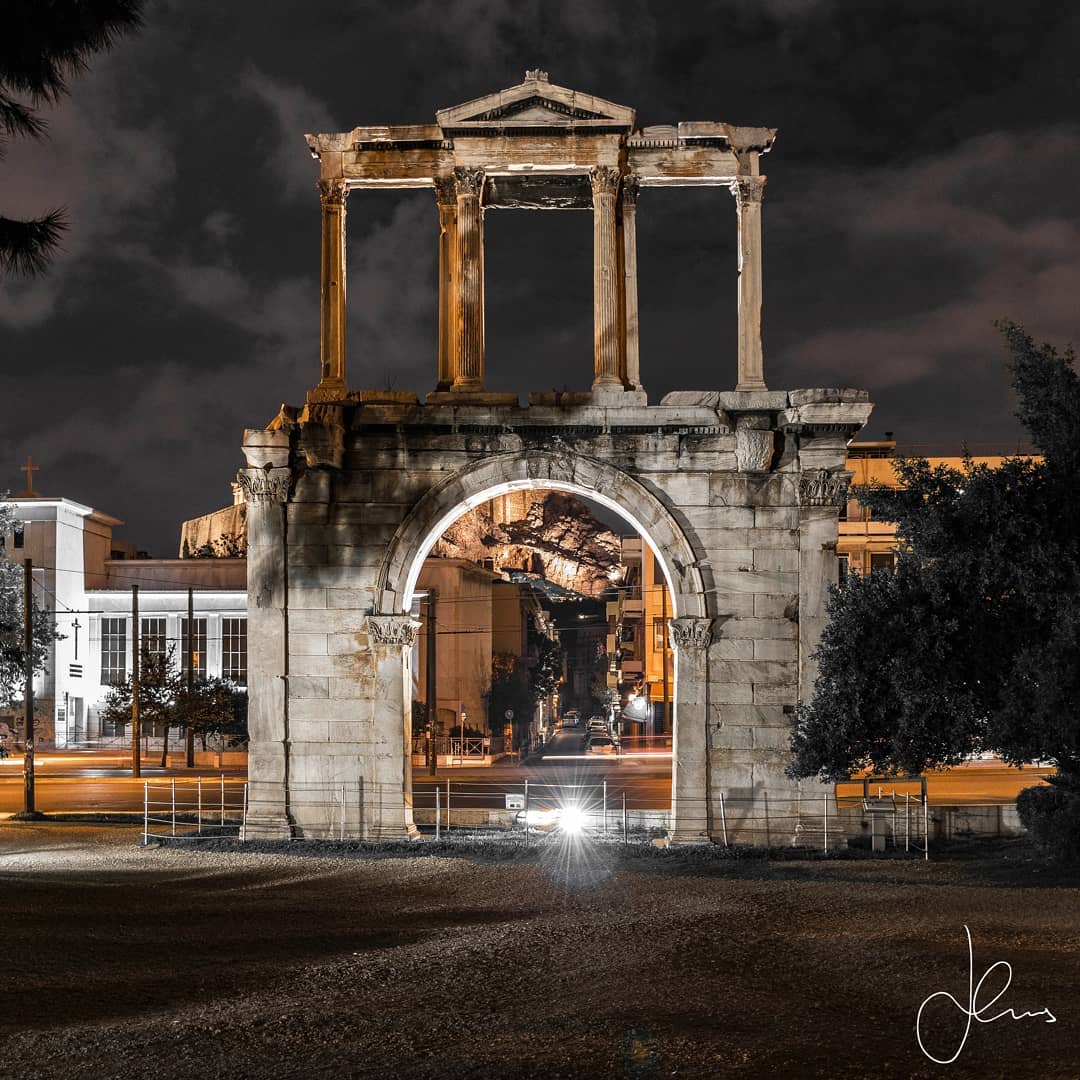 🏺🏛 ❗I present to you a midnight photograph of the Arch of Hadrian constructed out of Pentelic marble in 131 A.D. next to the Temple of Olympian Zeus. This is an iconic structure of Athens and the reason I am showcasing it even though it is not an ancient Greek temple is because I have always felt this arch feels more like a guardian of both modern Athens and the ancient world located near to the Temple of Olympian Zeus while also overlooking the Parthenon nearly creating a visual link and photographic framing (when it was constructed) of both sites. One side of the arch reads ΑΙΔ' ΕΙΣΙΝ ΑΘΗΝΑΙ ΘΗΣΕΩΣ Η ΠΡΙΝ ΠΟΛΙΣ “this is Athens, the ancient city of Theseus” (the other side of our photograph). Apparently, emperor Hadrian got rather jealous as you can still read on the other side ΑΙΔ' ΕΙΣ' ΑΔΡΙΑΝΟΥ ΚΟΥΧΙ ΘΗΣΕΩΣ ΠΟΛΙΣ “this is the city of Hadrian, and not of Theseus”.
◾◾◾
Visiting Hadrian’s Arch at midnight on a quiet winter Monday made me remember the great poet Horace who exclaimed Graecia Capta Ferum Victorem Cepit - "Captive Greece Captured her rude Conqueror". This was an era of honor where even superior opponents borrowed great ideas and ideals of the Hellenic world and it truly is a pity that today the link to this ancient wisdom has been severed. Nonetheless, it was an opportunity to fall in love with a location in Athens that in the past I had only experienced swearing vehemently stuck in road traffic!
◾◾◾
❗Date of Visit: Dec 10, 2019
Weather Conditions: About To Rain a Humid Winter Night
◾◾◾
#wanderlust #picoftheday #photooftheday #architecture #arch #greektemples #ig_greece #athens #travelblog #travelgram #letsgo #goexplore #travelphotography #discovergreece #greekbloggers #greecelover_gr #greece_all #greece_is_awesome #feelgreece #greece_united #greecelovers #greecepix #adoregreece #greece_uncovered #greecetravelgr #greece_moments #thesoulofgreece #reasontovisitgreece