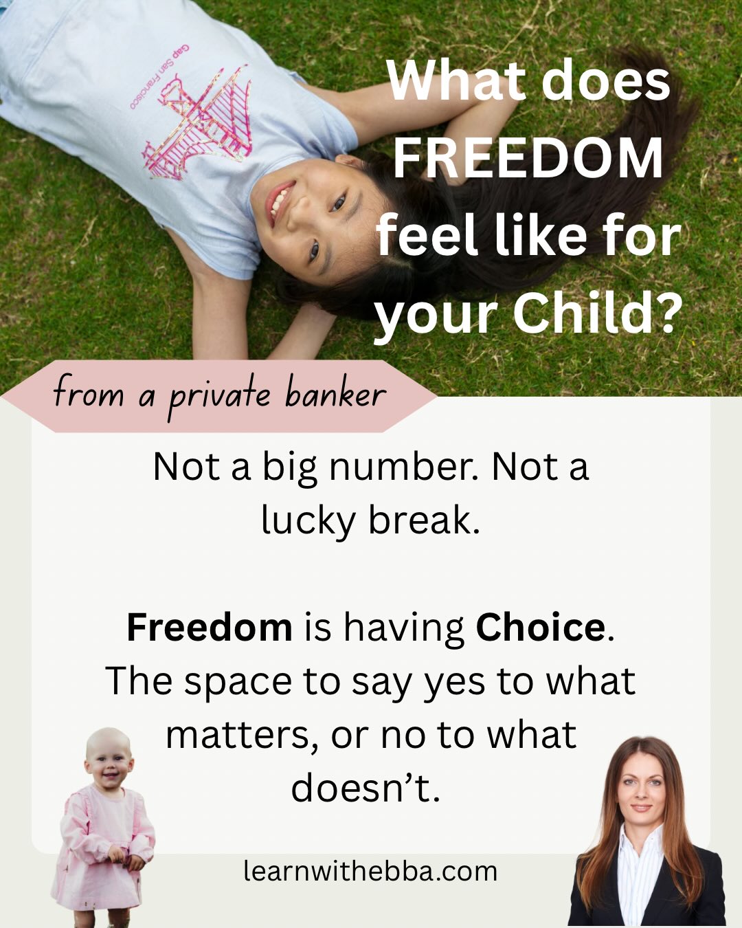 Parents, here is your step-by-step guide to long-term investing for kids.
See how consistency + time can help your child build options, safety nets, and financial confidence for life!
But the real gift is not the money itself. It is the freedom to make decisions from a position of choice rather than necessity. It is the ability to take intelligent risks. It is the space to say no when something is not right.