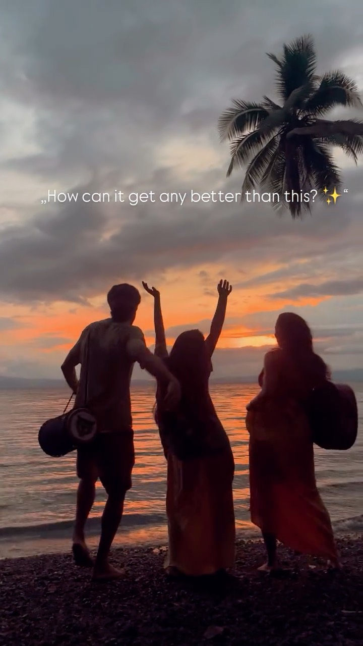 How can it get any better than this? ✨
Celebrating life. Celebrating the beauty of nature. Celebrating the departure of our beloved volunteer and insta queen @rivkawyler (yes, I’m writing this myself 😅😂🤣).
Our wonderful musicians and cacao ceremony trio Artemisia, Montserrat, and Aum singing, playing, and dancing under the sun and the stars, welcoming the new moon and the new cycle ahead.
At this magical place on Earth, where primary rainforest meets the ocean and whales, turtles, and dolphins pass by, magic is constantly being created.
We are so happy to welcome more beautiful souls to this very special place to celebrate life and dance under the sun and moon.
Our words and thoughts carry energy. When we keep asking “what if?”, we often stay in fear, doubt, or anticipation. But when we shift the question to “How can it get any better than this?”, we open ourselves to presence, gratitude, and possibility. It’s a subtle change in language, yet a powerful invitation to trust life and meet the moment with an open heart.
In this place where nature sings with us under the sun, the moon, and the stars we are reminded that magic is not something we chase, but something we allow. By choosing words that celebrate what already is, we align with the rhythm of the Earth and welcome the next cycle with joy, curiosity, and deep reverence. 🙏✨
#CelebrateLife #NatureMagic #NewMoonCeremony #SacredCacao #DanceWithTheEarth