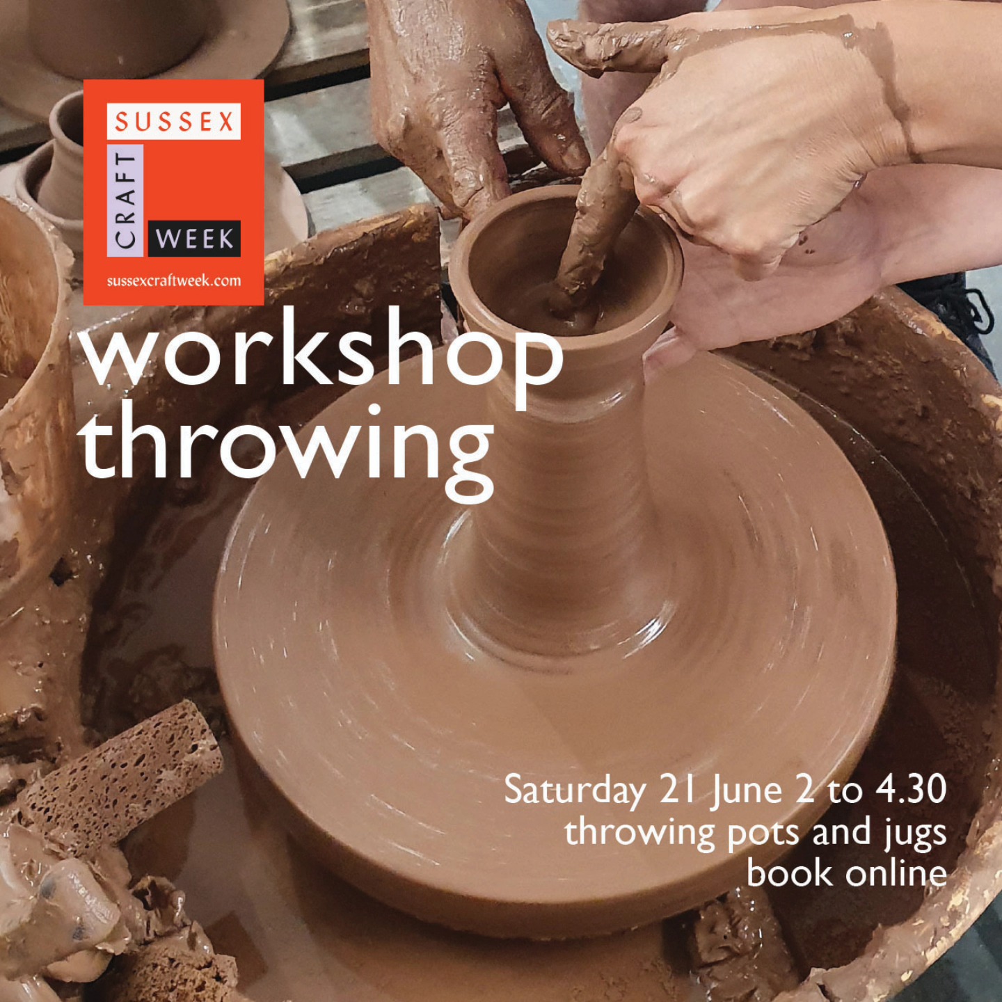 A special throwing workshop for @sussexcraftweek Our theme for the week is the garden, creating beautiful and functional pieces inspired by or for use in your green space
For this workshop, we will be throwing small pots that will be perfect for planting and mini jugs for watering your houseplants
Your work will be glazed and fired, ready to collect four weeks after the workshop
£50 per person includes all materials, firing, and refreshments
#throwingworkshop
#potteryworkshops
#throwingapot
#throwdown
#eastbournestudiopottery