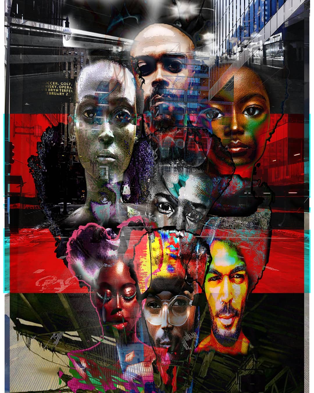 New piece, Changing Faces, #artcollective ,#instapost #creativeportrait #creativeflow_graphics #graphicdesign #illustragram #endlessfaces #colorfulart #africanamericans #colorpalette #portraits #posterart #streetartwork #instadailyphoto
#digitalcolage
#creativityeveryday #artposter #collage