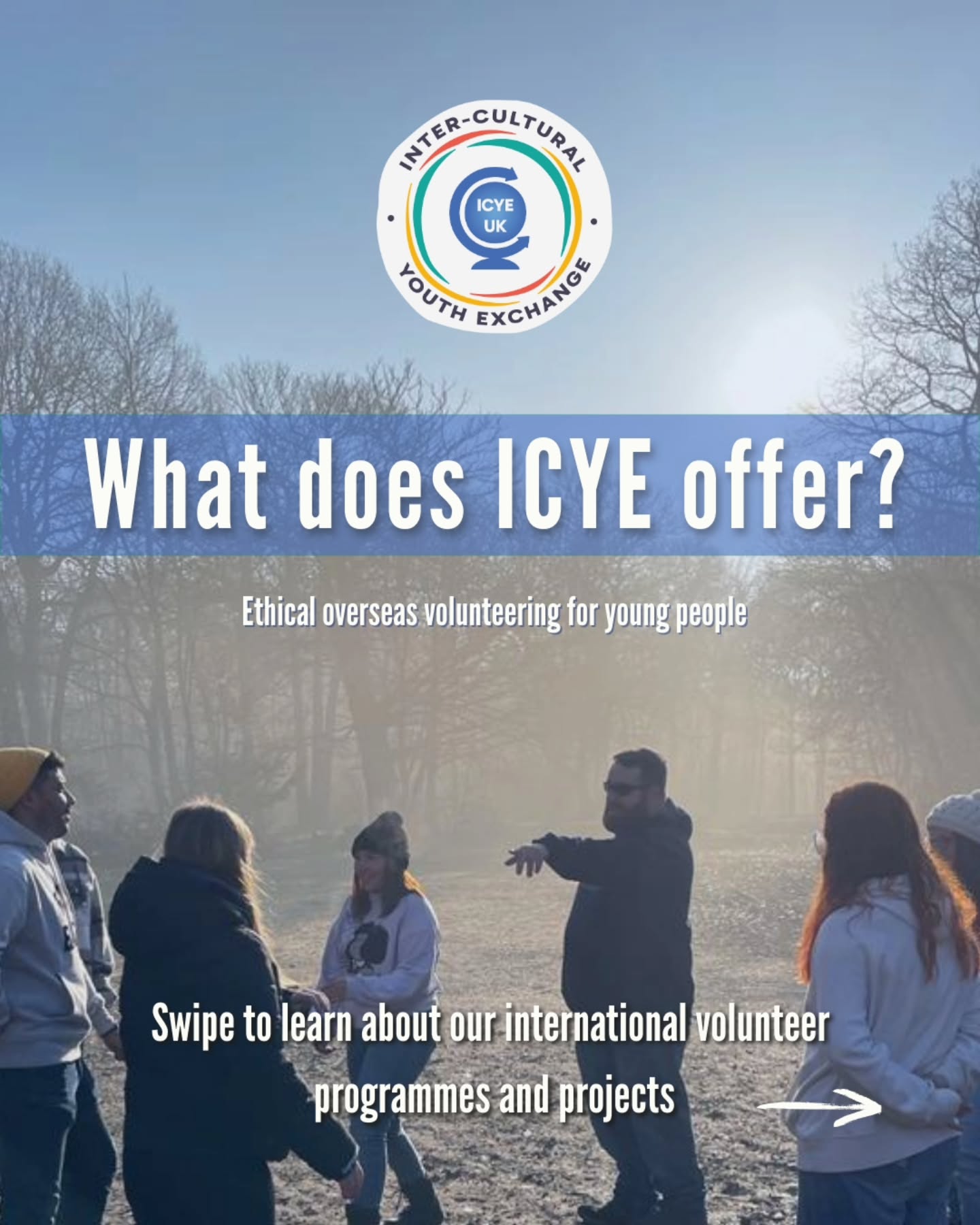 What can you do with ICYE? Everything from working with animals or kids, or supporting people with disabilities, to community building, communications and much more.
We've got projects in over 20 countries across the world, and you can go long-term for 6 or 12 months, or short-term for 3-5 months at select locations 🥳
If you want to become part of our international community and broaden your own and others' horizons, then your journey starts with ICYE 👏🏼
Let us know where you would want to go!
Any questions? Send us an email at info@icye.org.uk and we'll help you on your way ☺️
#volunteering #internationalvolunteer #workabroad #icye #travelabroad travel volunteer growth