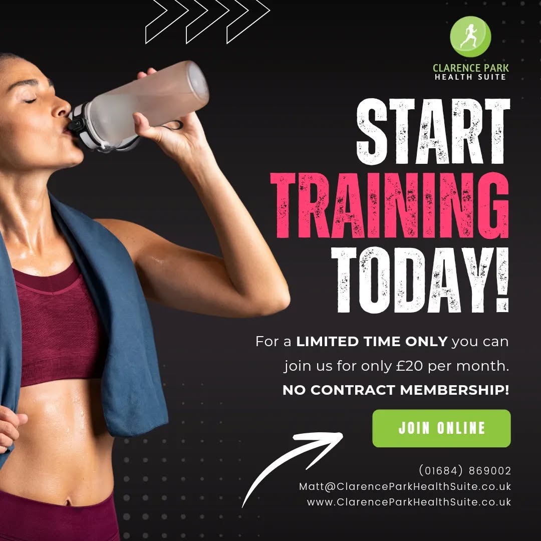 MEMBERSHIP OFFER - Save 20%...
For a LIMITED TIME ONLY you can join us for only £20 per month - No Contract! To Join please click the link below...
👉 https://buy.stripe.com/14kdTga4j9OG32U2bb
Friendly & Non Intimidating Gym in Malvern...
👊 Cardio Equipment (Treadmills, Bikes, Cross Trainers, Rower)
👊 Strength Kit (Machines, Barbells, Cables, Dumbbells)
👊 Changing Rooms (Showers, Lockers)
👊 Free Parking (Front & Rear of Site)
👊 Members Only Gym
🚗 Clarence Park Village, 415 Worcester Road, Malvern, WR14 1PP
☎️ 01684 869002
💻 www.ClarenceParkHealthSuite.co.uk
#Malvern #Worcester #Gym #ClarenceParkHealthSuite