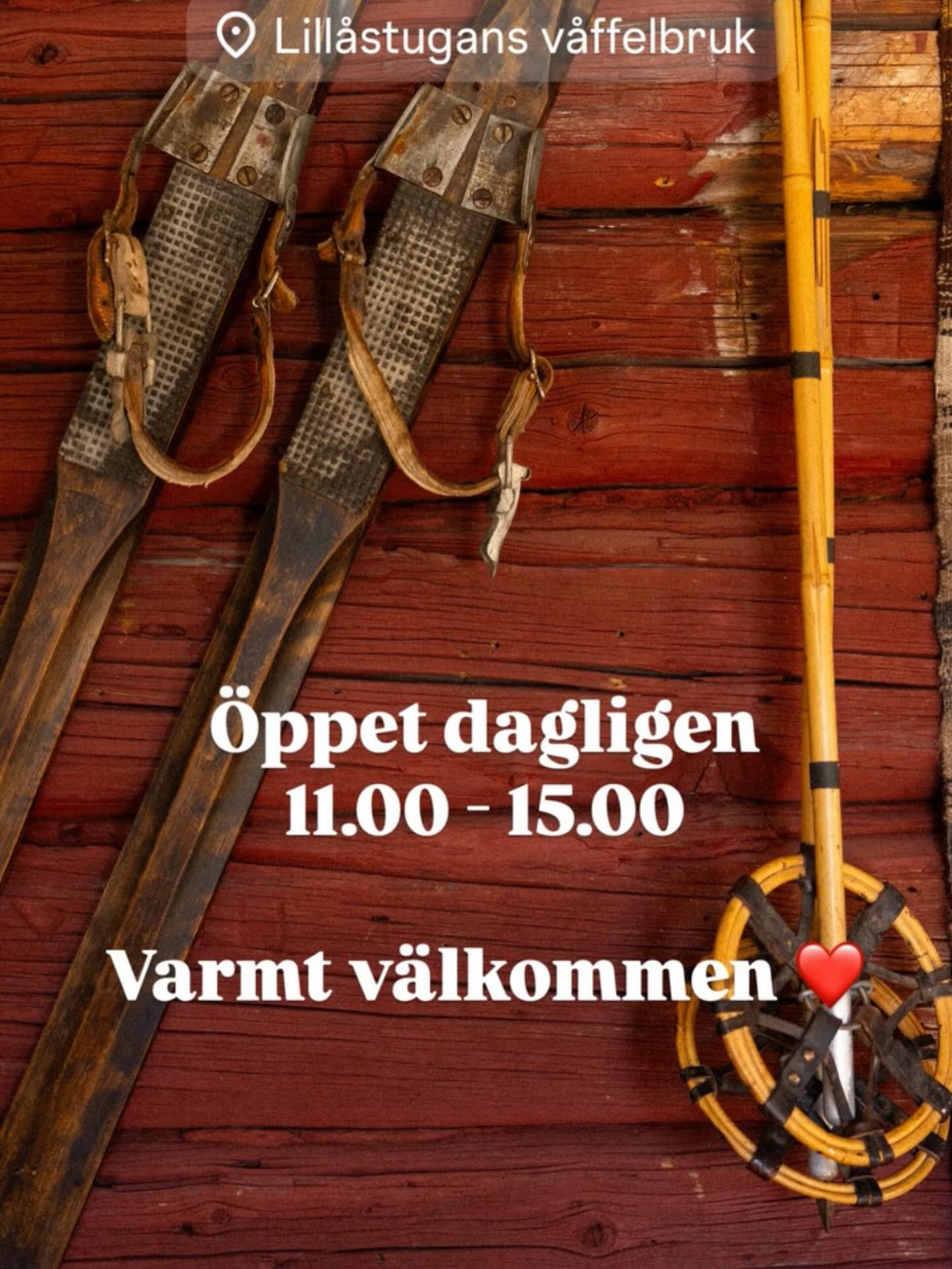 Hos oss finns söta våfflor & även matiga med ren från @jillierenovilt röding från @atlantfiskare och chèvren kommer från @skarvangensbymejeri.
@biglakecoffee levererar vårt kokkaffe och du kan dricka @arechokladfabrik goda choklad och varför inte doppa @yogagbg kanelbulle 😋
Kalla drycker från @aresodaco, @dryckesbuan och @svartbergetsbryggeri
Öppet dagligen 11-15
Varmt välkommen ☕️🧇🔥