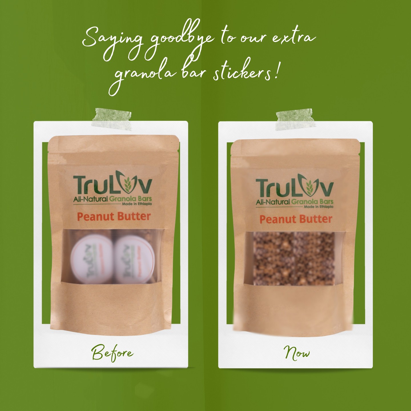 🌿 News for Our Granola Bar Lovers! 🌿
We're always looking for ways to be kinder to our planet and your wallets. That's why we're making a small but impactful change to our packaging. 📦✨ From now on, we're removing the internal stickers from our 4-pack granola bars. This eco-friendly step means less waste and helps us avoid price hikes, all while maintaining the delicious taste you know and love! 🌍💚
Rest assured, all the product info you need will still be available on the outer package.
Thank you for your continued support as we journey towards sustainability together. Every small change counts! 🙌
#Ethiopia #AddisAbaba #Foodies #sustainability #SmallBusiness #sustainableliving #cleaneating #realfood #madeinethiopia #EthiopianFood #EthioEats #ShopEthiopian #Ethiopianshopping