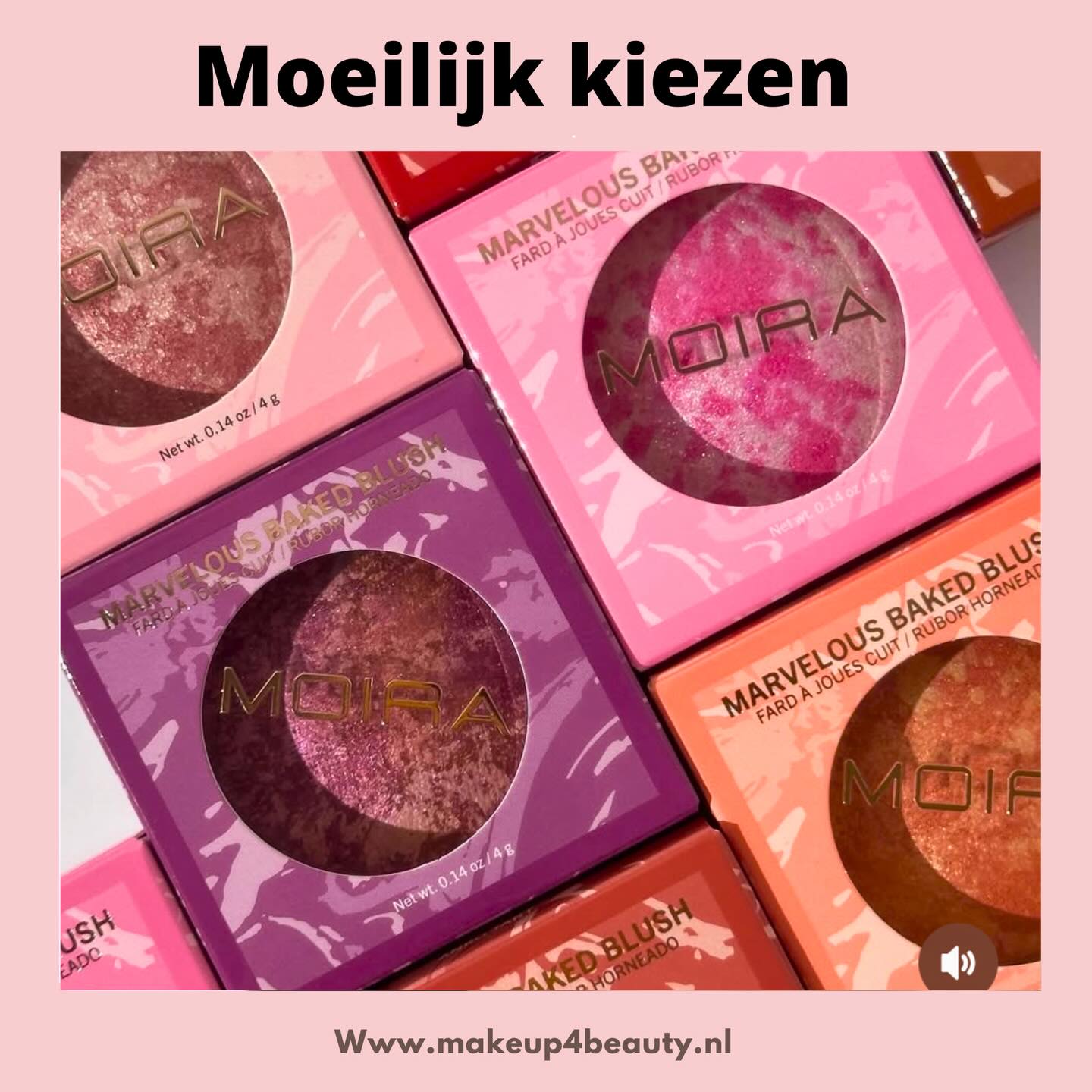 MOIRA Marvelous Baked Blush zorgt voor een natuurlijk stralende gloed met een zijdezachte kleur. Het combineert twee complementaire tinten en creëert zo een moeiteloze, multidimensionale kleur die naadloos in de huid smelt. De lichte, gebakken formule glijdt soepel en biedt een opbouwbare dekking voor zowel zachte looks overdag als glamour voor de avond.
Dankzij de talkvrije, veganistische en huidvriendelijke formule laat het een stralende, gezonde finish achter – nooit glinsterend, altijd stralend.