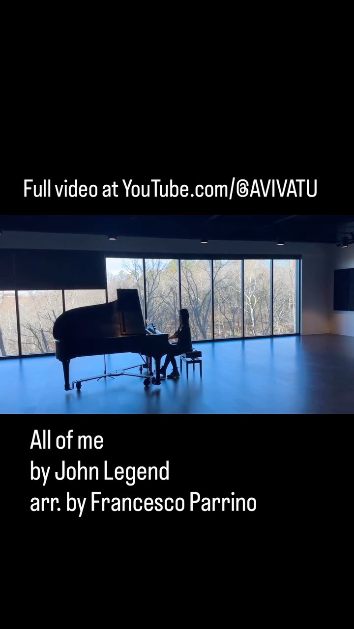 All of me
original by @johnlegend
Arranged by @francescoparrinomusic
Filmed at @blackwulf2006
#pianist #avivatu #francescoparrino #johnlegend #allofme