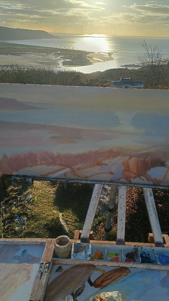 Beautiful evening light over Barmouth