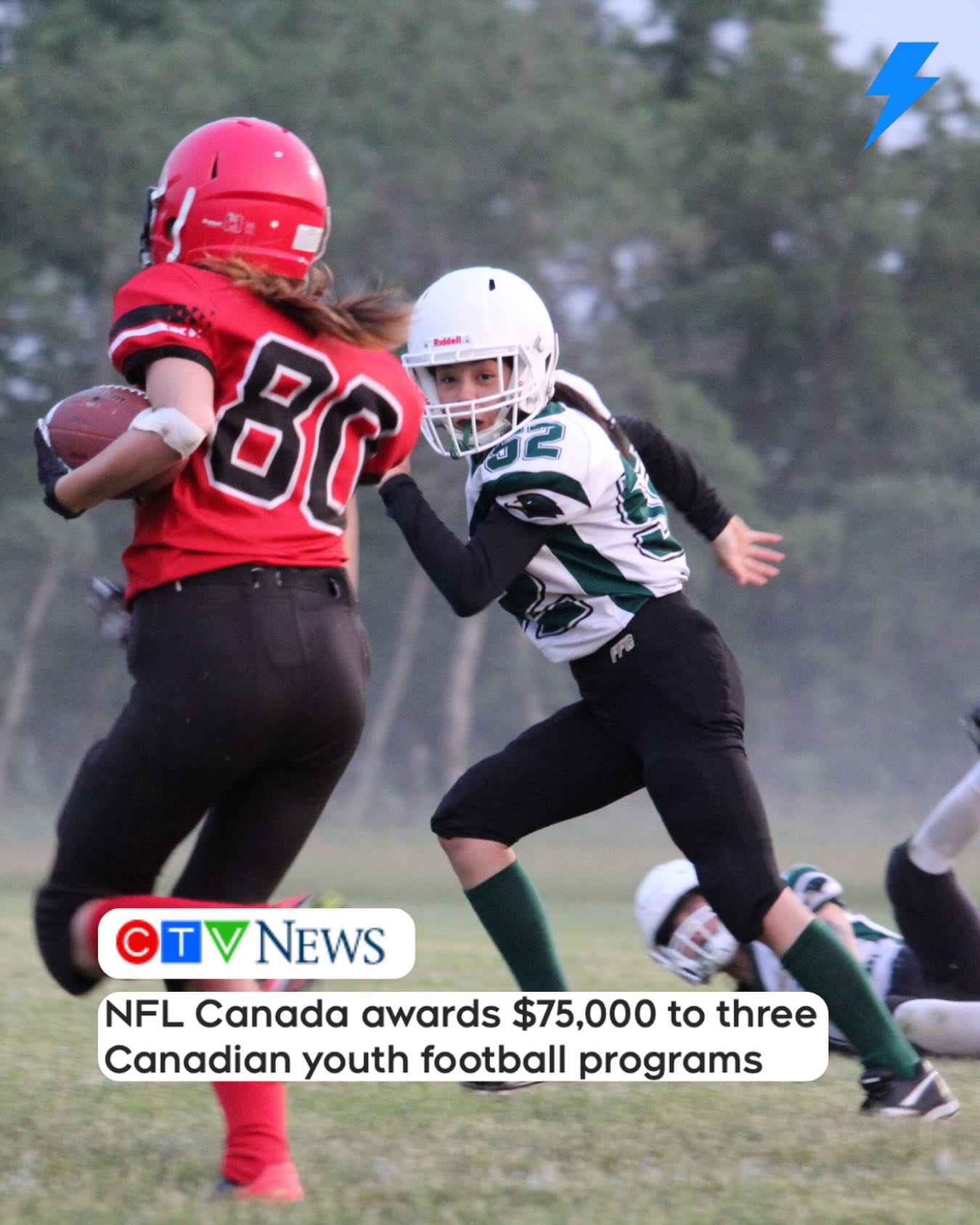 National spotlight. Real impact. 🏈✨
With all eyes on the NFL playoffs, it’s a great reminder of the impact the game can have beyond Sundays.
NFL Forward Pass by @nflcanada is helping three football clubs remove barriers and expand access to youth football this season.
These are the kinds of stories we’re proud to help tell. Where sport makes a difference in communities across the country.
Link to story in bio.