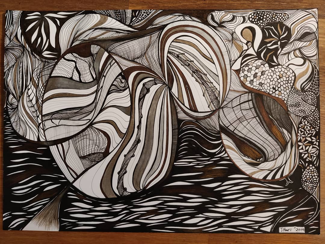 I can see ....abstract black ink & pencil drawing.....prints available for purchase shortly...
#abstract #abstractart #drawings