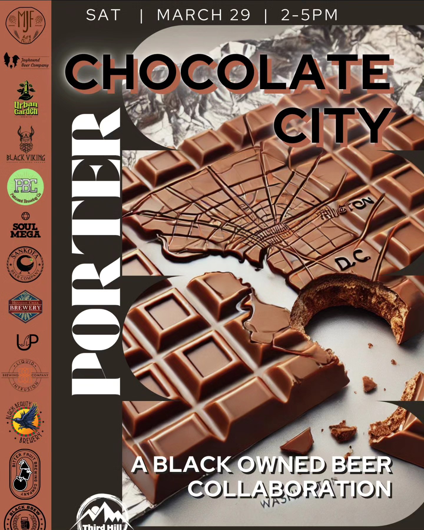 🚨🚨🔥🔥MAJOR COLLAB ALERT🔥🔥🚨🚨 We linked up with old and new family for a big one for 2025. Join us TOMORROW MARCH 29 for a collaboration to remember. CHOCOLATE CITY PORTER is a Black Owned Beer Collaboration made possible by the good folks at @thirdhillbrewing
It's been a minute since we've had a chance to celebrate with our beer family. We hope to see as many of you as possible tomorrow! 🍻