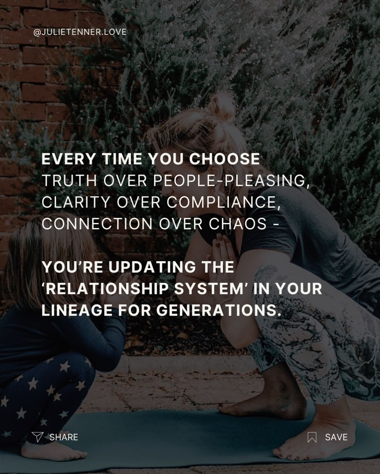 A client of mine came in wanting to work on her marriage.â¨She left having re-wired generations of survival.
Thatâs not just ârelationship coaching.ââ¨Thatâs lineage healing.
Because when you shift how you show up in love - how you respond instead of react, soften instead of harden, rest instead of run - you donât just change your story.
â¨You change the blueprint for everyone who comes after you.
The mothers before you didnât have the safety or the language for this kind of work.
â¨They survived.â¨Youâre learning to thrive.
Every time you choose truth over people-pleasing, clarity over compliance, connection over chaos - youâre updating the system for generations.
Powerful therapy doesnât just mend the marriage.â¨It changes what love feels like in your family line.
Thatâs healing a lineage, not just a relationship.
Thatâs the revolution.â¨And it starts with you.
đ Ready to shift whatâs possible for you - and everyone who comes after you? Book a free 15-minute chat and letâs see what you need and what suits you best.
Link in bio.
#relationshipcoach #intimacycoach #healingthelineage #traumainformedlove #marriagetherapist