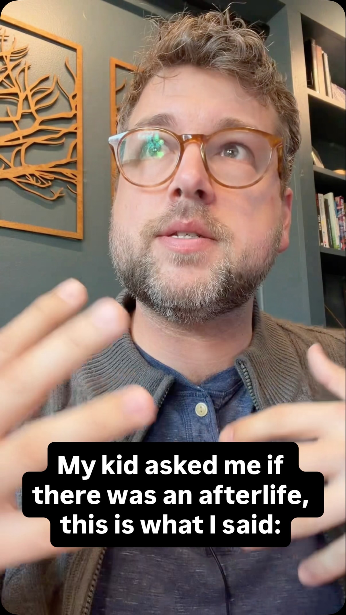 A conversation that reminded me that deconstruction parenting isn’t about having perfect answers—it’s about staying present without handing down my own fear or false certainty. My post-evangelical faith is messier, but it’s also more spacious, and that’s what I want to offer my kids. #exvangelical #deconstruction #parenting #afterlife