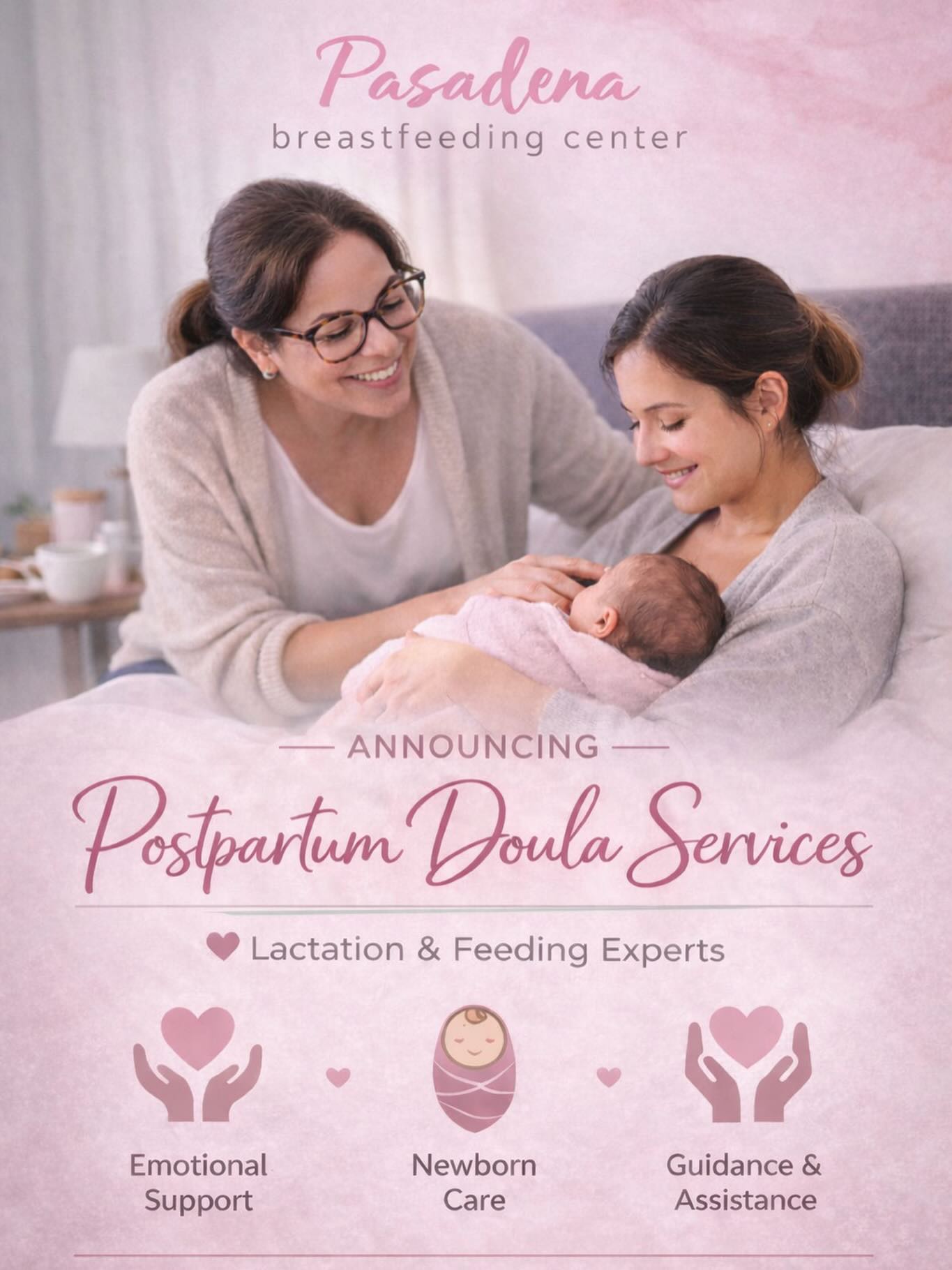 We’re excited to share that we now offer postpartum doula support!
This addition allows us to provide a true continuum of care, supporting families beyond feeding and into the early postpartum period. Our postpartum doulas offer emotional support, newborn care guidance, and hands-on help to ease the transition into parenthood—so you never feel like you’re doing this alone. #PostpartumSupport
#PostpartumDoula
#LactationSupport
#FourthTrimesterCare
#pasadenamom