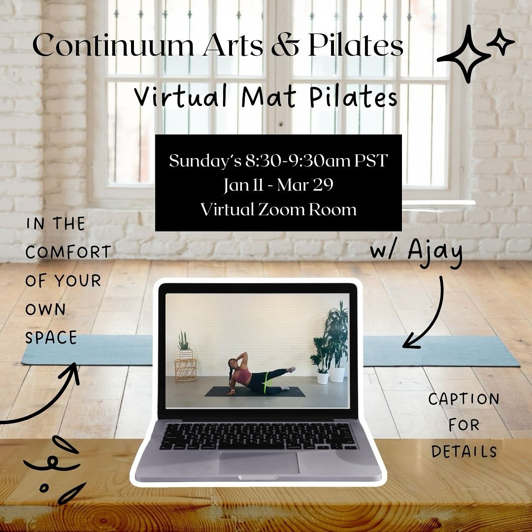 Join our virtual mat Pilates class every Sunday from 8:30-9:30 AM PST. This 12-week series is designed to help you commit to adding Pilates into your movement routine for the first quarter of the year. Slow down and build strength through a low-impact workout like Pilates.
The goal is to build a consistent mat Pilates practice together in community. When it comes to reaching personal movement goals, accountability is everything.
One of the best things about training virtually is the flexibility: you can do it from the comfort of your own space, and it helps you develop a strong at-home movement practice. With the recordings, you’ll build discipline and confidence in your body.
💪 Class will be on Sunday mornings 8:30am PST
👉 If you’re ready to move, grow, and commit, comment below!
Link in bio to register