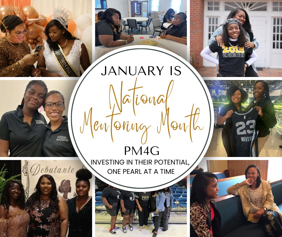 National Mentoring Month
January is National Mentoring Month, and we’re taking a moment to say thank you to the mentors who show up, stay committed, and pour into our girls with intention and heart.
Your guidance, encouragement, and consistency matter more than you know. Because of you, PM4G girls are supported, challenged, and reminded that they are capable of greatness.
We appreciate every mentor who continues to invest in potential, one PEARL at a time.
#NationalMentoringMonth
#PM4G
#MentorshipMatters
#PearlMakers
#ThankYouMentors
