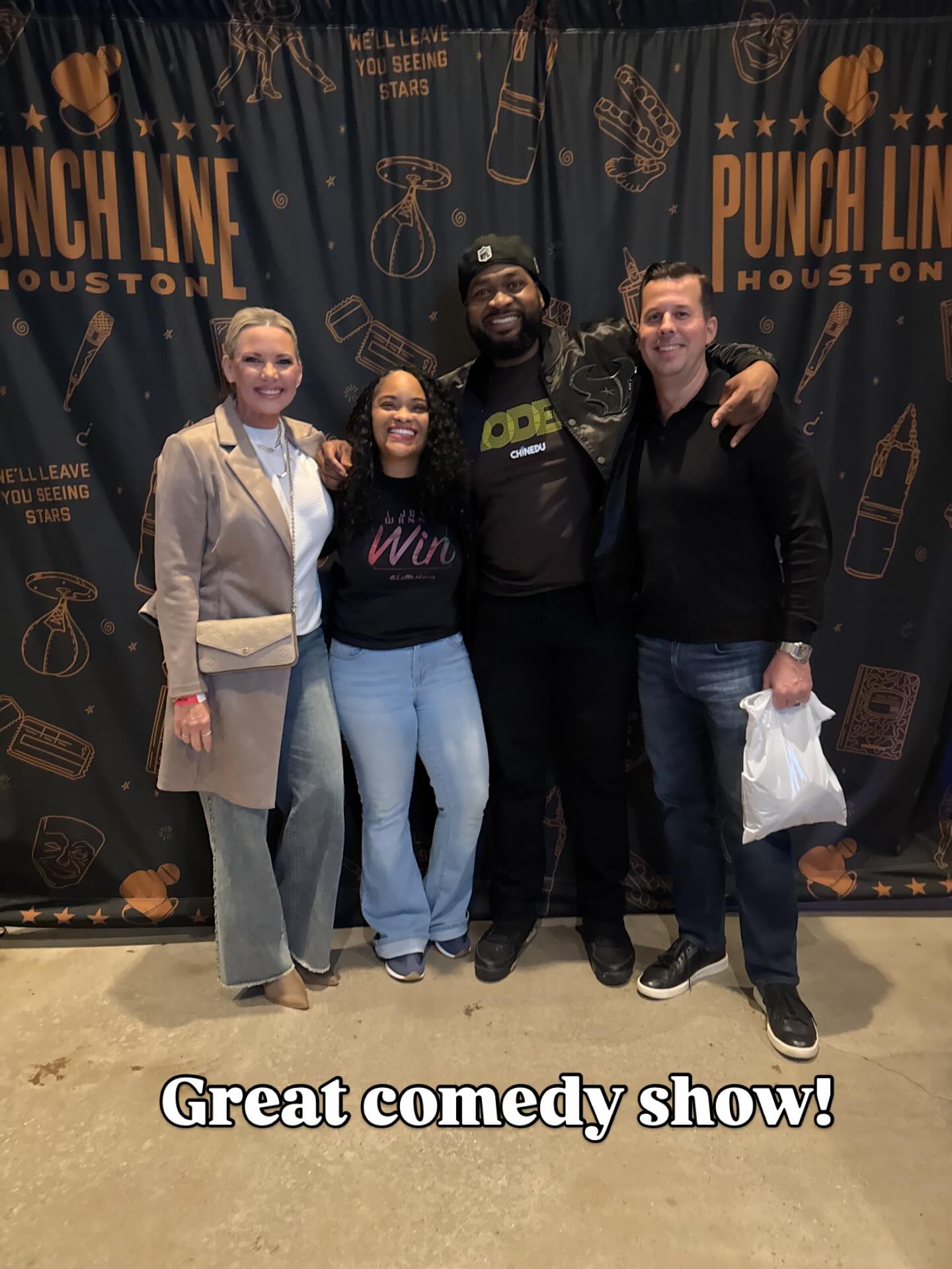 Great comedy show with Cinedu our favorite Houston Cougar Host and Darren Randle in his debut performance!!!