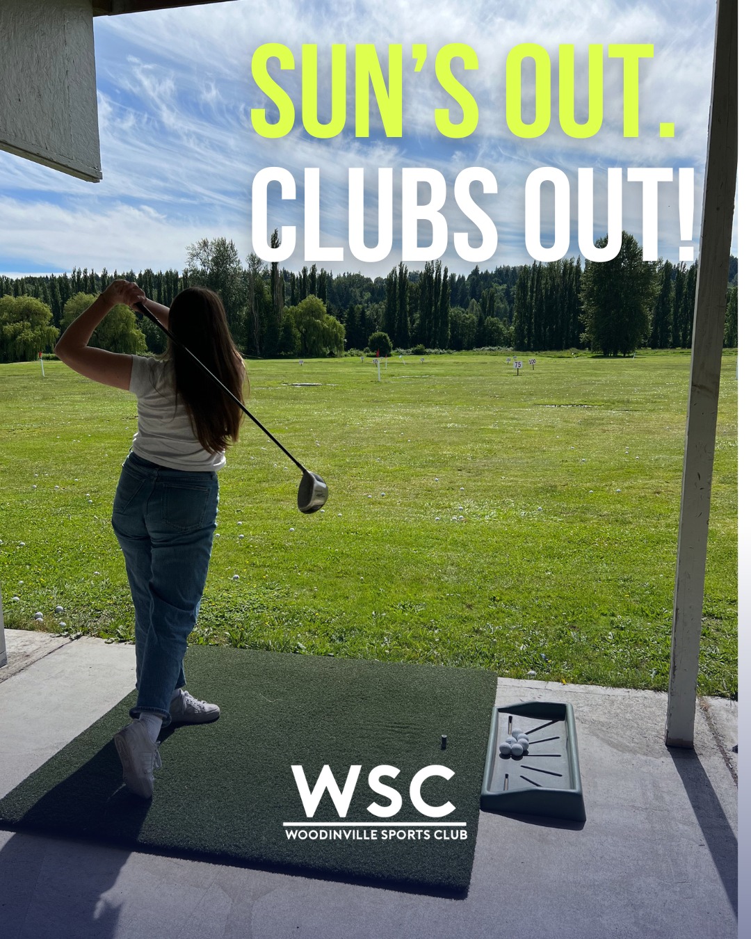 ☀️ It's the perfect weather to dial in your swing at the range ⛳. Track your shots with free Toptracer, join our Toptracer closest to the pin contest, or book a session with our new Tier 1 Golf Academy Director, Daniel Jarvie (Winter 2 Tier 1 Golf Academy classes are filling up quickly). Stay after for golf happy hour—you've earned it. 🍻
🔥 Heaters are coming soon for those chillier days. When the weather doesn't cooperate, our indoor golf sims (opening Feb. 9) are a great option.
#woodinvillesportsclub #wscgolf #toptracer #tier1golfacademy #pnwgolf #indoorgolf #golftraining #seattlegolf