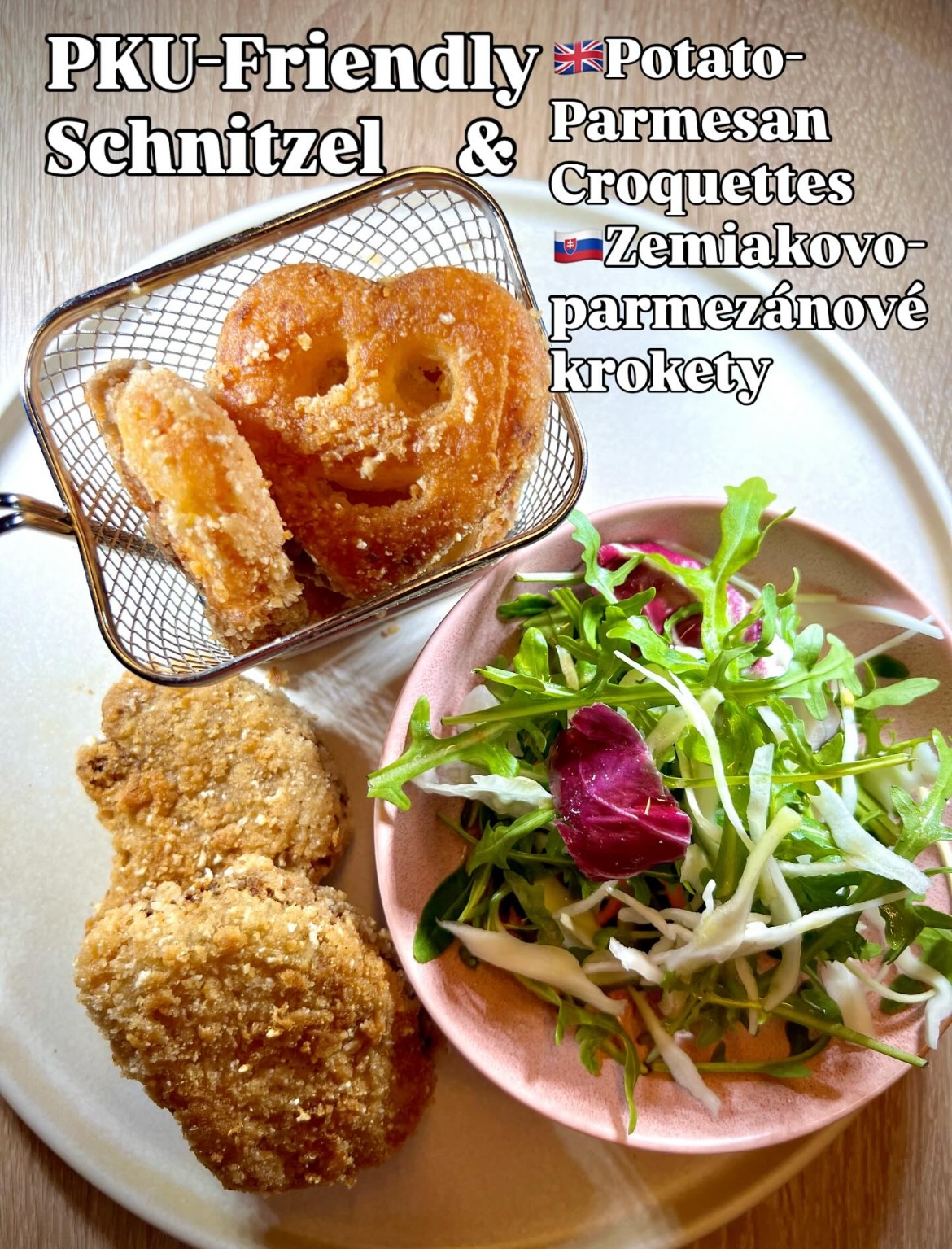 🇬🇧PKU-Friendly Schnitzel
Today, Vanesa wanted to try something chicken-like, so we came up with a PKU-friendly schnitzel 🤭💖
In my experience, whenever I coat something with low-protein breadcrumbs, they tend to fall off, so this time I double-coated it.
It worked perfectly and tasted absolutely amazing 🙏 😋🤤
🇸🇰PKU-friendly Schnitzel
Dnes mala Vanesa chuť vyskúšať niečo podobné kuraťu, a tak sme vymysleli PKU-friendly šnicel 🤭💖
Z mojej skúsenosti sa mi pri obalovaní do nízkobielkovinovej strúhanky často stáva, že opadáva, a tak som ho tentokrát ovalila dvakrát a výsledok bol perfektný a chutil naozaj vynikajúco 🙏😋🤤
#vegan #lionsmane #lionsmanemushroom #schnitzel #pku #phenylketonuria #lowpro #veganchicken #pku #chicken #šnicel #potato #krokety #croquettes #croquetas #easyrecipeideas #weekend #cooking