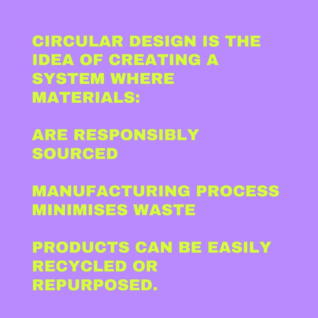 What is circular design? 🤔 Fashion design with sustainability in mind should embrace a ⭕️circular model⭕️ of making clothing and accessories which means prioritising efficient use of resources. ⭐️ The main points: reducing waste, extending the lifecycle of our clothes, and making sure our clothes can be reabsorbed into the fashion system after their end of life (I like to think of it as after their first life! 🧟)
#CircularFashion #Sustainability #CircularDesign #Textiles #TextileDesign #Design