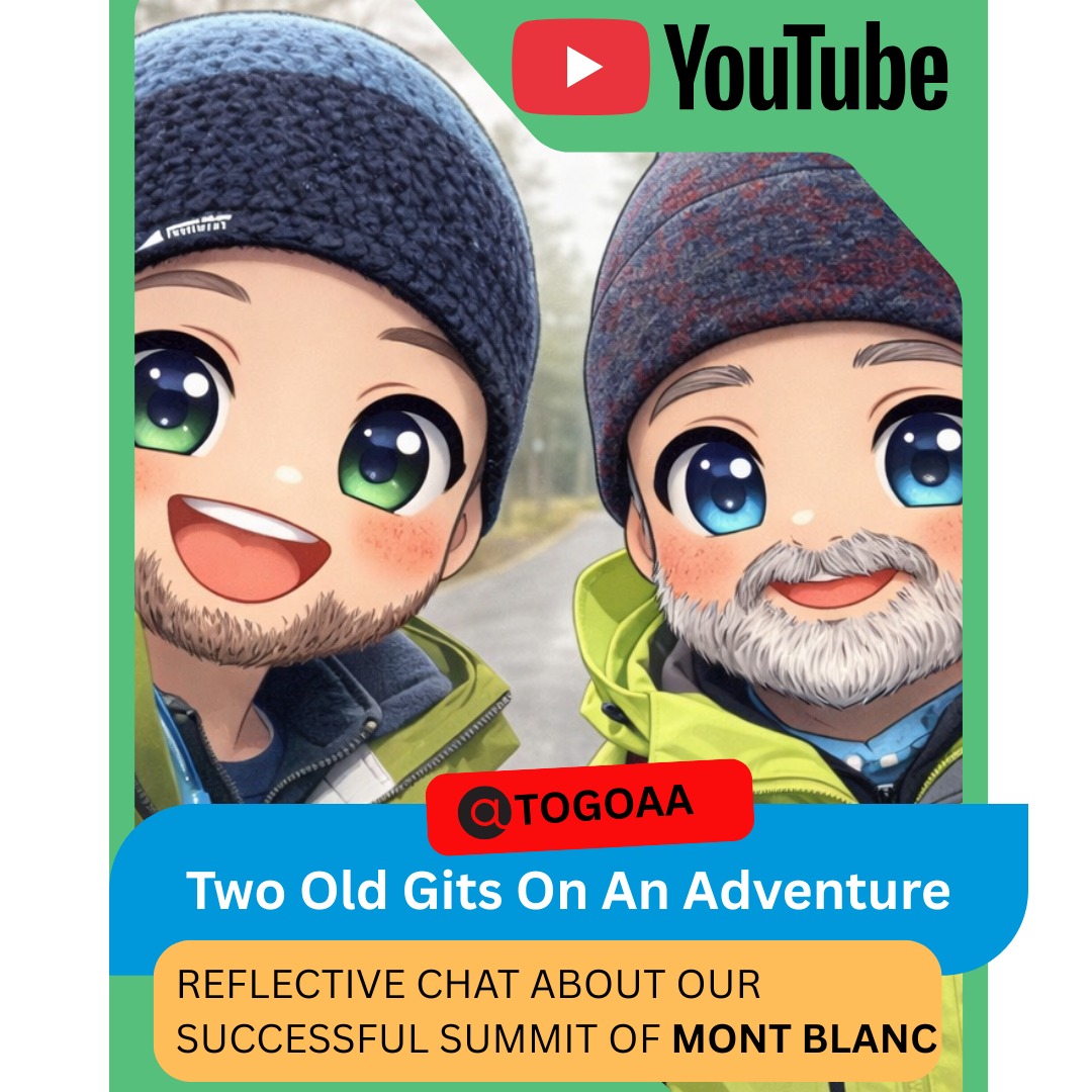 A personal post: In June last year I successfully summited Mont Blanc with my friend and neighbour, Kev. With a combined age of 110 I though we would reflect on the trip!.. here is a teaser.. Full video coming soon! https://www.youtube.com/watch?v=yLBacIAW_yI