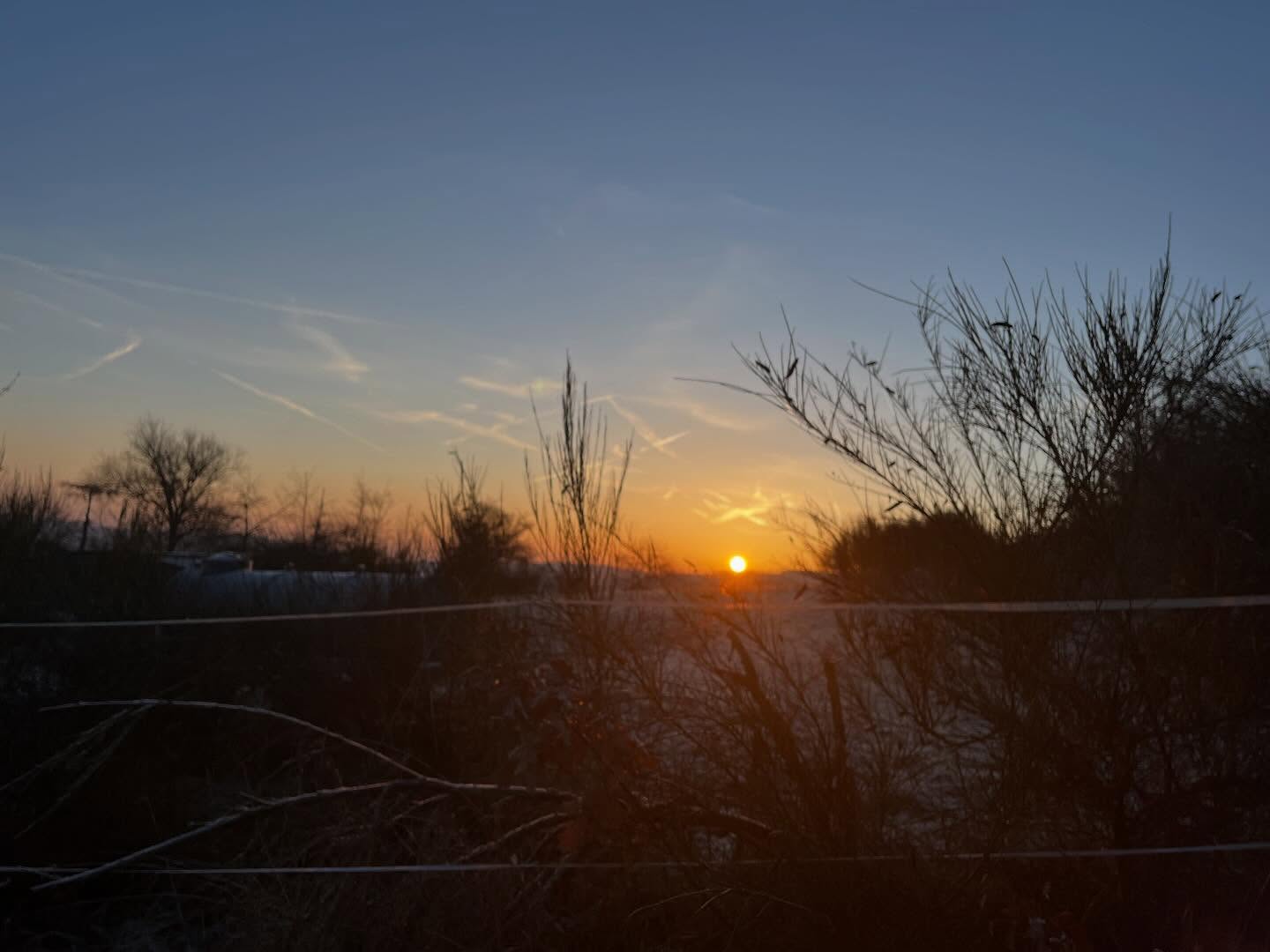 Und ein weiterer schöner Sonnenaufgang. Guten Morgen! #taunus #sonnenaufgang