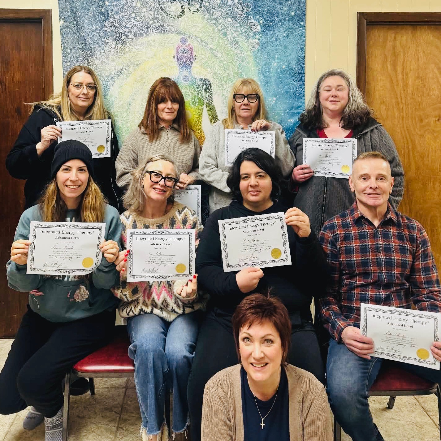 Celebrating our graduates of Advanced IET on January 18 2025. This class sold out incredibly quick but a new date will scheduled this Spring at MontClair psychic school in Clifton. Details and registration coming soon as well but give @leevanzylspiritual or myself a shout if interested.
Advanced level focuses on living your soul’s mission and it’s techniques can be incorporated into your standard IET session. These techniques are designed to accelerate the development of your energy therapy skills, and the spiritual journey of your soul.
1) Bring your soul’s mission to life faster with the ‘heartwave’ technique and the ‘soul star clearing’ technique. This is referred to as the 8th chakra which holds your mission details and data.
2) Manifest elements of your soul’s mission with the ‘heart net’ process, and the ‘respectfully demanding’ process.
3) Clear your resistance to living your soul’s, mission using the muscle tension and relaxation technique.
4)Offer the gift of healing by creating energy ‘heartbeams’ that you can anchor into the Earth to heal the Earth and empower anyone who passes through the ‘heartbeam’
Heart beams are permanently, anchored columns of light -of angelic vibration- that you will be able to anchor physically on earth. When you walk away from it, it stays there. And when anyone passes through it, they get energized, amplified and aligned.