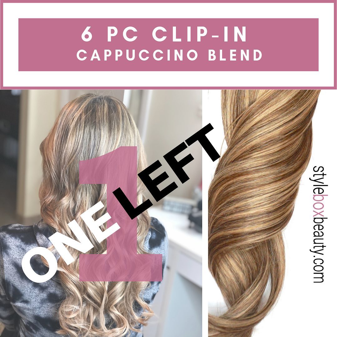 ***ALMOST SOLD OUT*** #cappuccinoblend in our #clipinextensions we are trying to restock as quickly as we can! Thank You for your patience and most importantly for supporting our brand as we work hard to provide TOP QUALITY Hair!! #styleboxbeauty #hairextensions #remyhair #humanhair #naturalhair