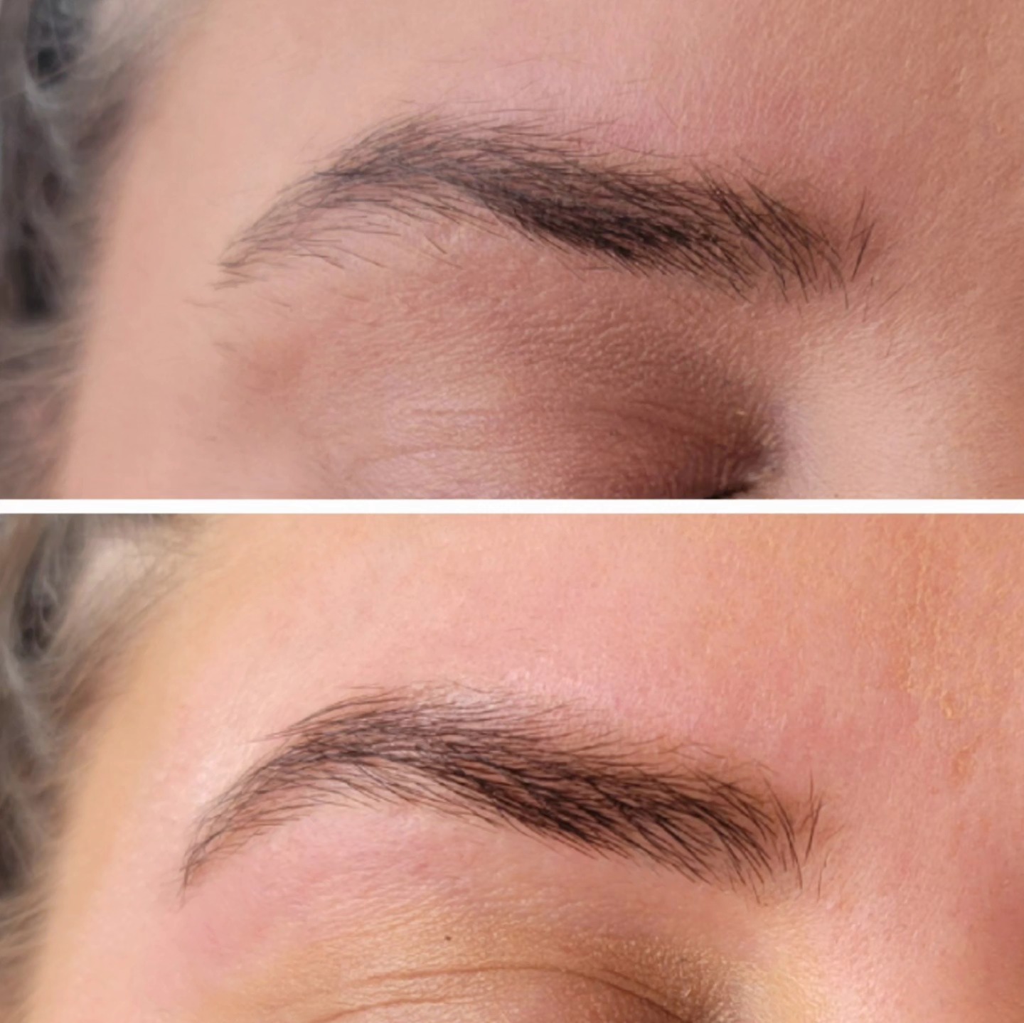 This is what patience, putting down the tweezers, and a good wax and tint can do for a brow. We've worked on these brows for quite some time. It took a lot of "trust the process" and I'm so happy with our results!! Full, dark, and natural. 🩷
#browwaxinghiram