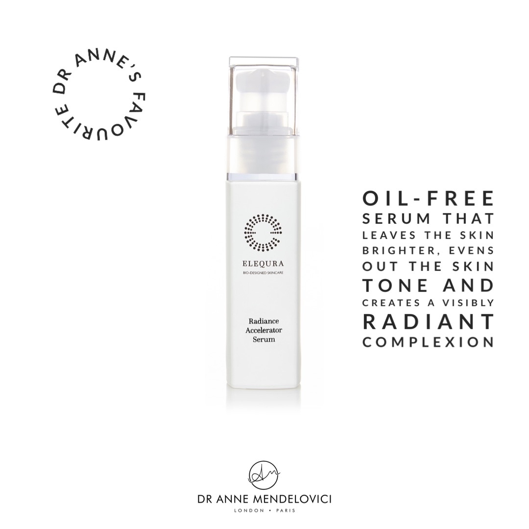 Acclaimed as an “instant filter for the face”, this innovative Radiance Accelerator Serum is a first of its kind water-based gel serum with a hydrating glycogen matrix as its base.
Packed with a powerhouse of ingredients including retinol, vitamin C, hyaluronic acid, niacinamide and plankton extract, this skin-boosting serum will leave you with a brighter, more even skin tone for a more luminous glow.
How to Use? Apply to clean, dry skin. Massage 2 pumps into the face and neck in gentle circular motions, or for best results use alongside the Elequra Rose Quartz Sculpting Tool.
Available for purchase at the clinic.