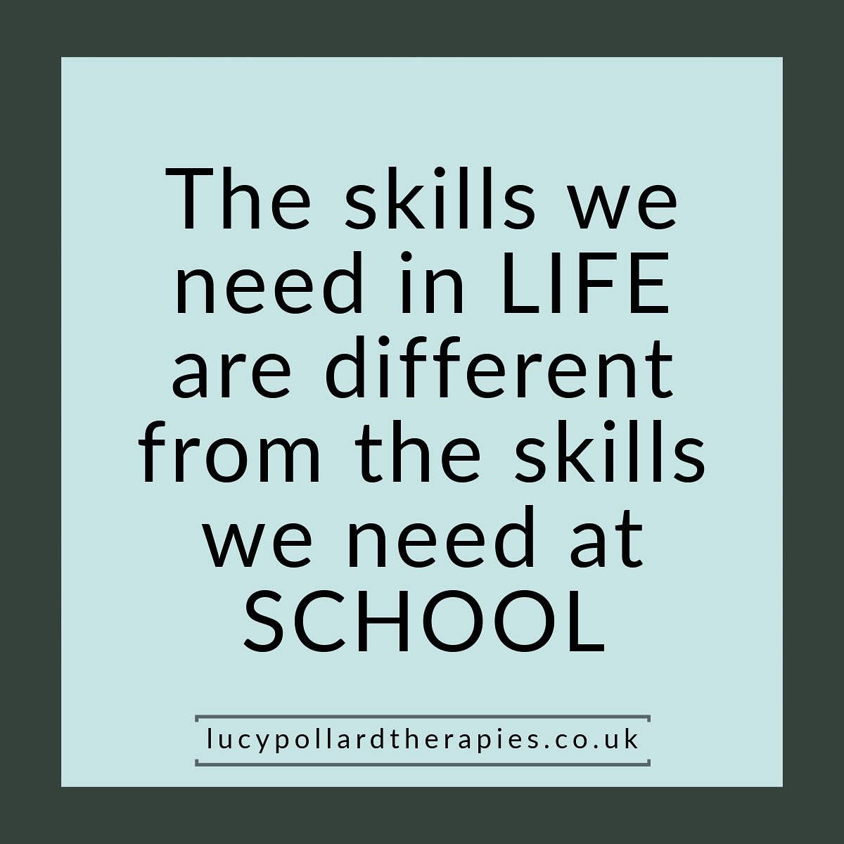 The skills we need in ✨LIFE✨ are different from the skills we need at ✨SCHOOL✨…
School often asks us to:
* Sit still for long periods
* Be quiet
* Listen to someone talk for a long time without interrupting
* Follow instructions
* Work to a single “right”answer
* Follow a pre determined “correct” way
* Memorise information
* Comply, comply, comply
But in adult life we have to:
* Make our own decisions
* Think critically
* Solve messy, real-world problems
* Hold two way conversations
* Take initiative
* Show autonomy
* Exercise our own judgement
* Challenge authority sometimes
This isn’t because teachers don’t care. I want to be very clear that this isn’t a post to criticise teachers. When you have a class of 30 children, the above expectations are inevitable. Schools are built to manage:
* Large class sizes
* Standardised testing
* Limited time and resources
* One adult to 30 children
Children are expected to be quiet and compliant at school because it’s the only way the current system works.
What are the implications for speech and language therapy?
We need to be mindful about whether we are targeting the skills a child needs for school, or the skills a child needs for life.
Speech and Language Therapy that targets “school skills”
* Active listening
* Following instructions
* Staying calm or in the green zone
* Making friends with peers
* Topic vocabulary (“mini beasts”; “volcanoes”)
Speech and Language Therapy that targets “life skills”
* Self advocacy
* Asking for help
* Knowing what regulation strategies that work for you
* Saying no
* Pain vocabulary, body parts, vocabulary for relationships and sex education (like “consent”)
Sometimes the things we want to work on in speech and language therapy might be very different from school’s priorities.
This can feel tricky to manage.
Having a clear vision of the end goal can be helpful.
Our job isn’t to provide children with the skills they need for school. It’s to support them with the skills they need for ✨life✨
Lucy Pollard Therapies